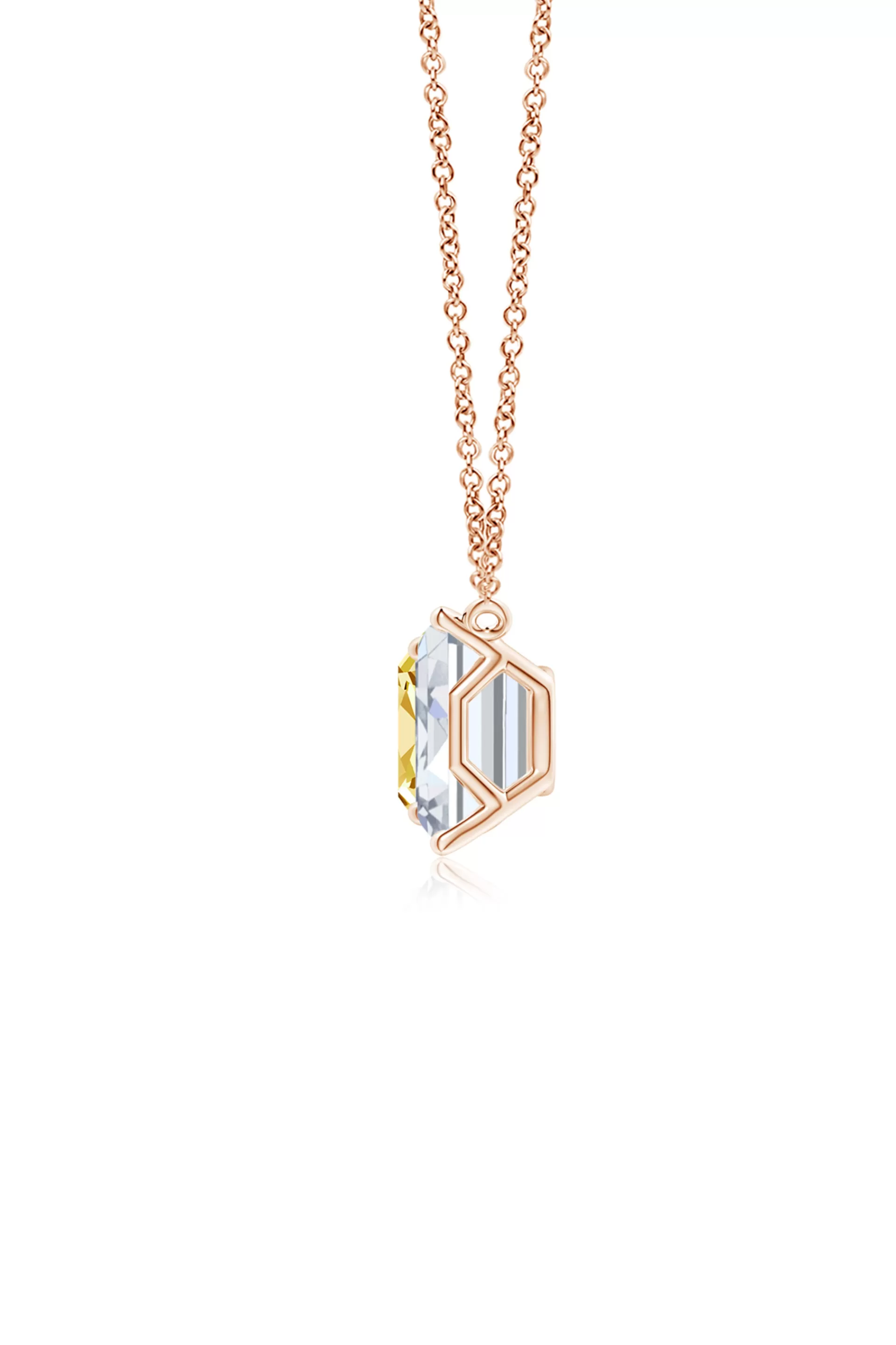 Natori Necklaces | Orient Express<Orient Express Lab-Grown 14K Gold With Yellow & White Diamond Two Stone Pendant Necklace