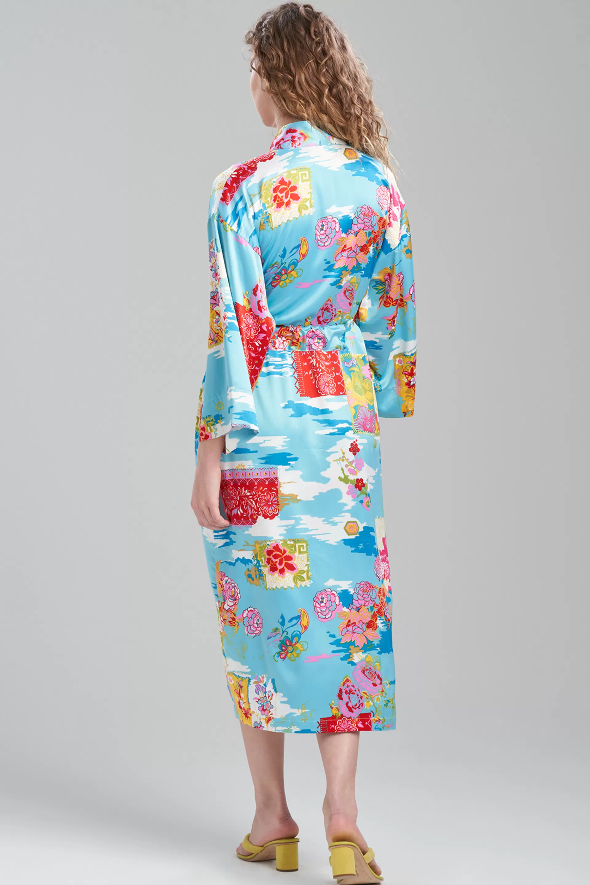 Natori Robes & Kimonos<Pacifica Robe Pacific Teal Multi