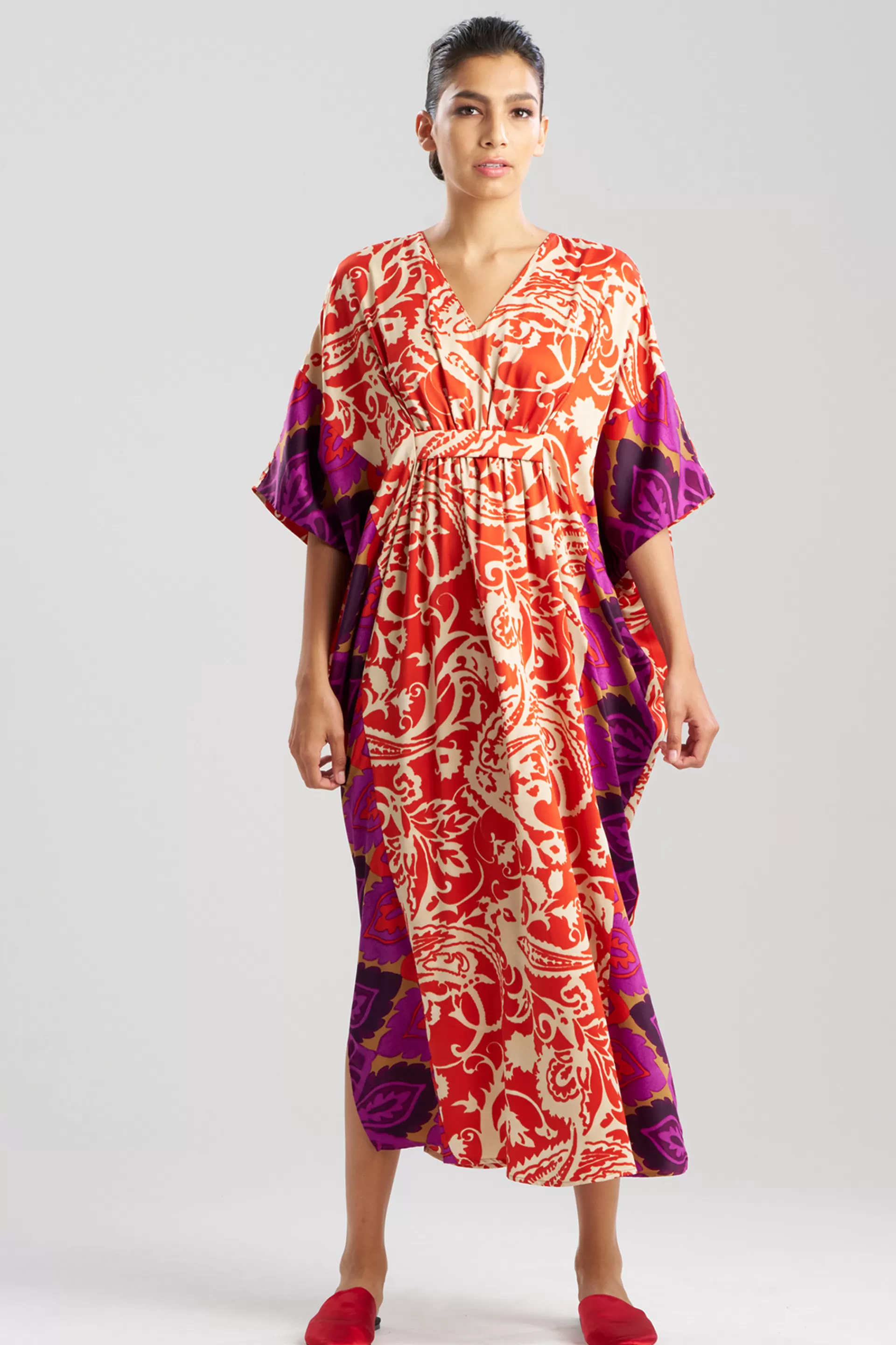 Natori Caftans | Caftan Dresses<Palace Caftan Red Orange