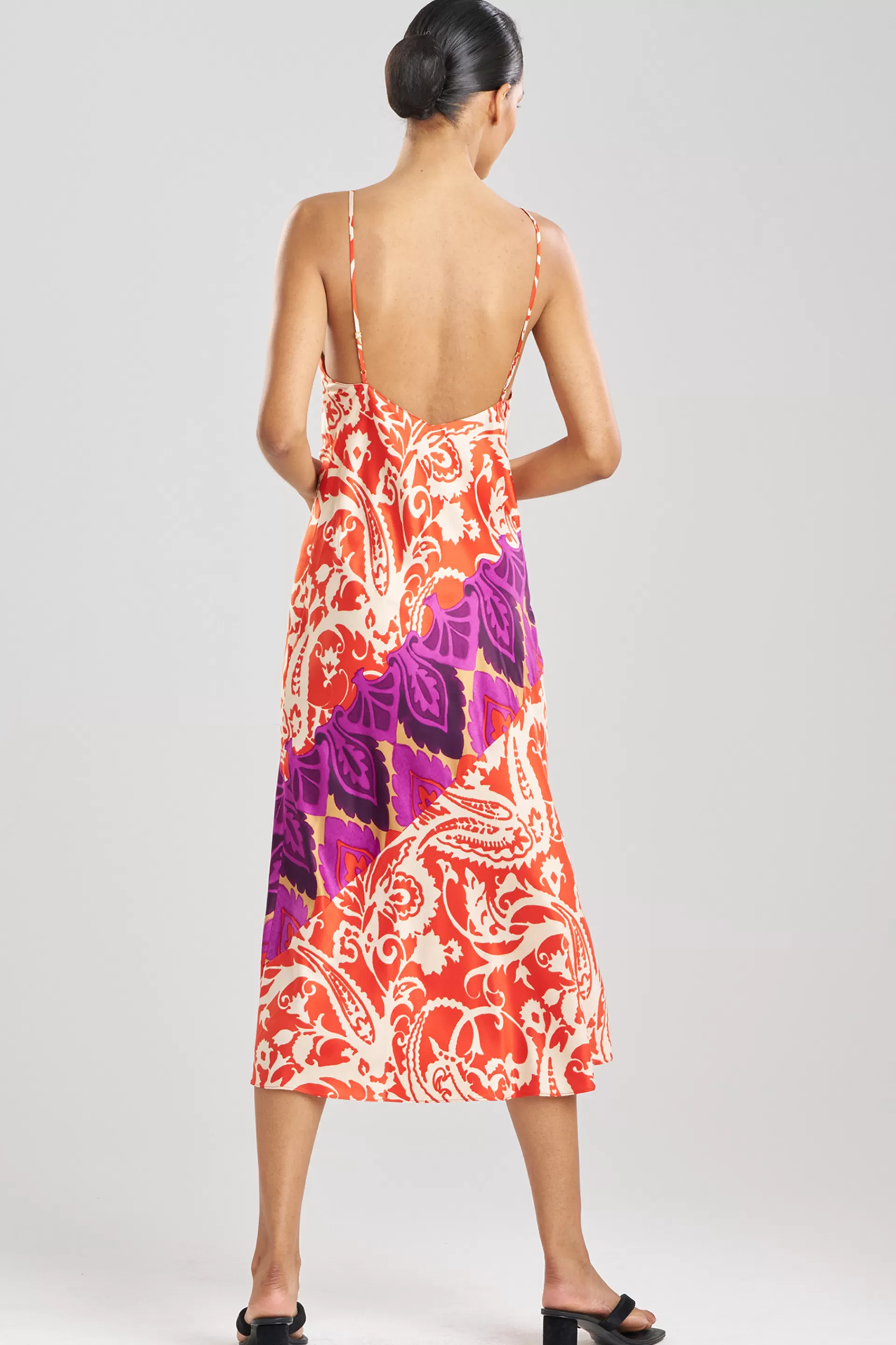 Natori Gowns<Palace Gown Red Orange