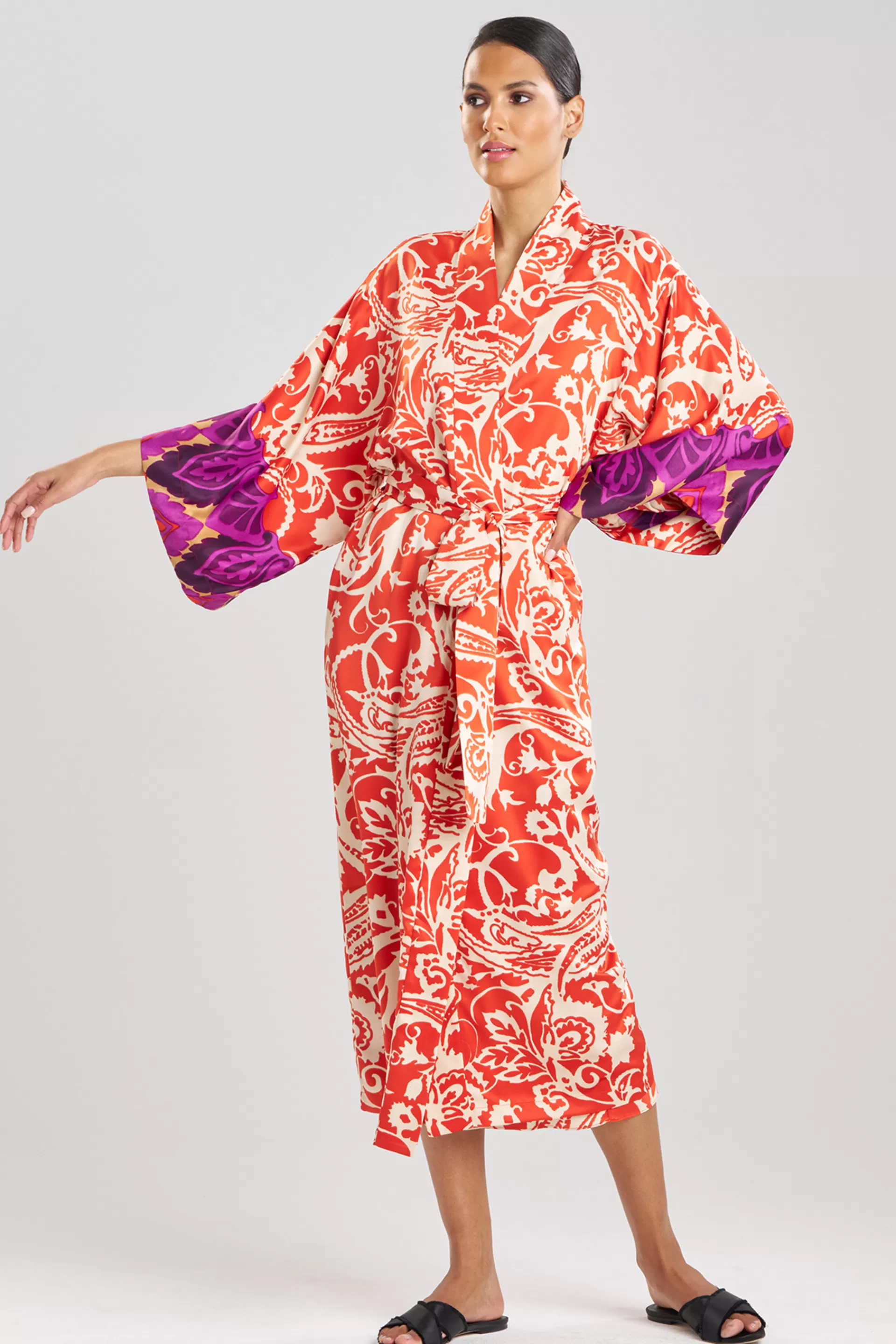 Natori Robes & Kimonos<Palace Robe Red Orange