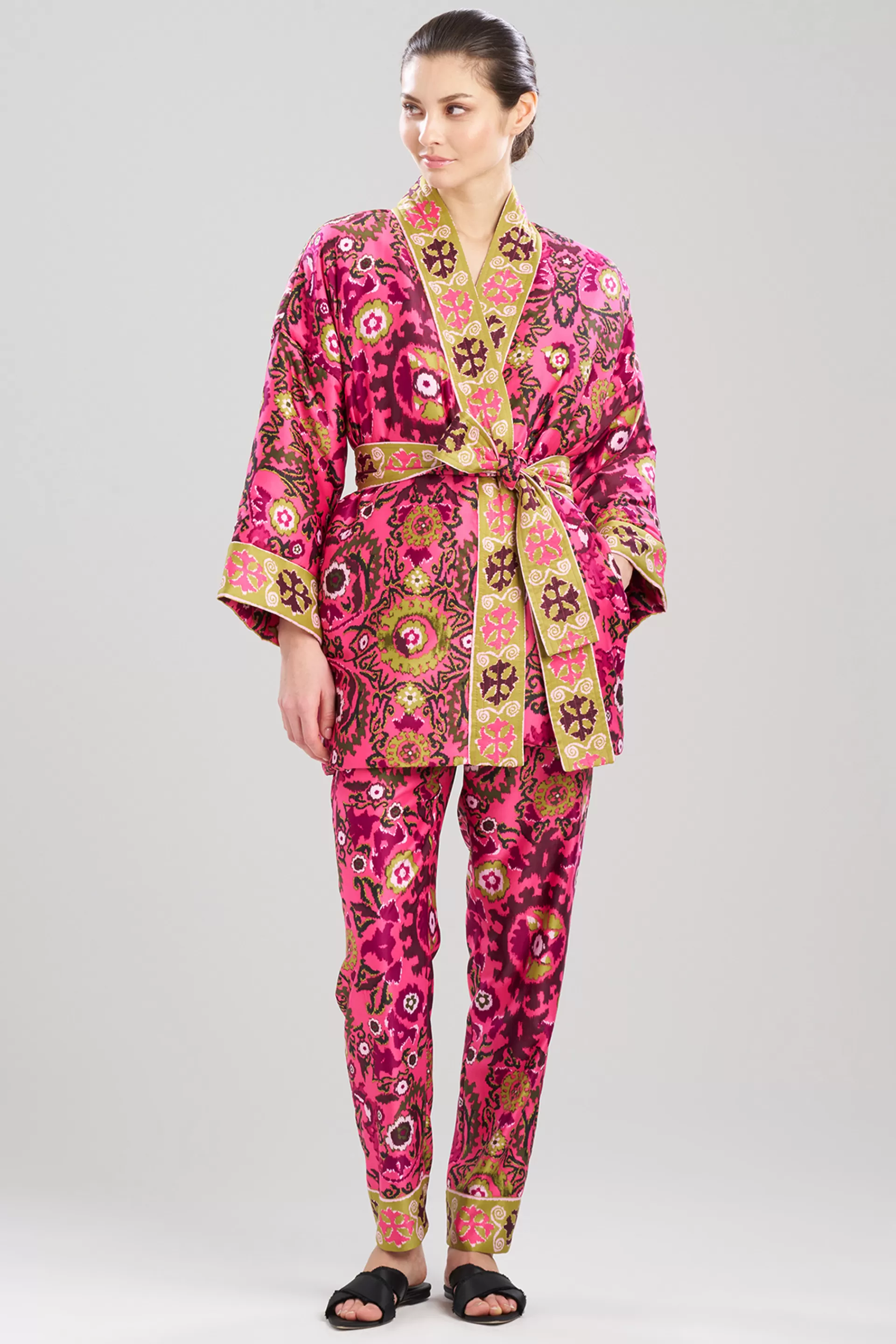 Natori Robes & Kimonos<Palazzo Wrap Fiesta Pink Combo