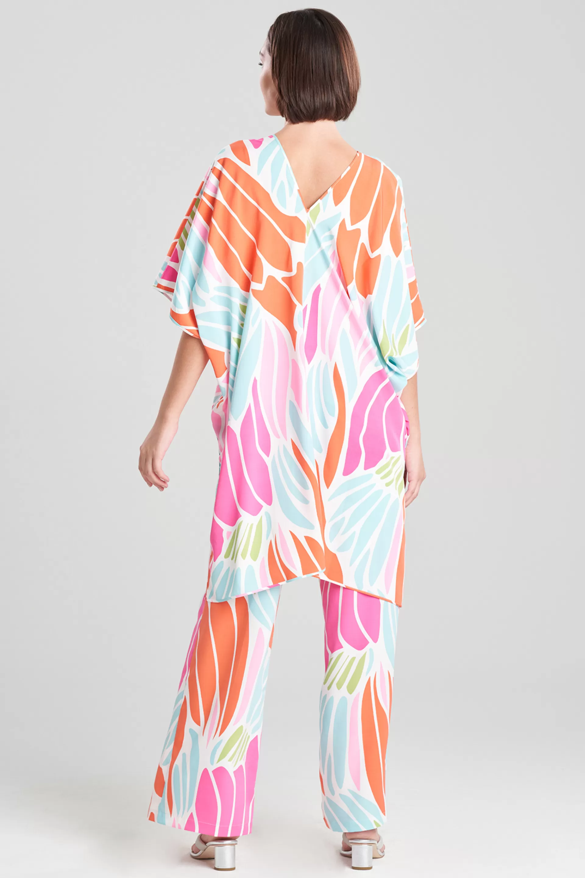 Natori Honeymoon<Papillon Getaway Cover-Up Bright Heather Coral