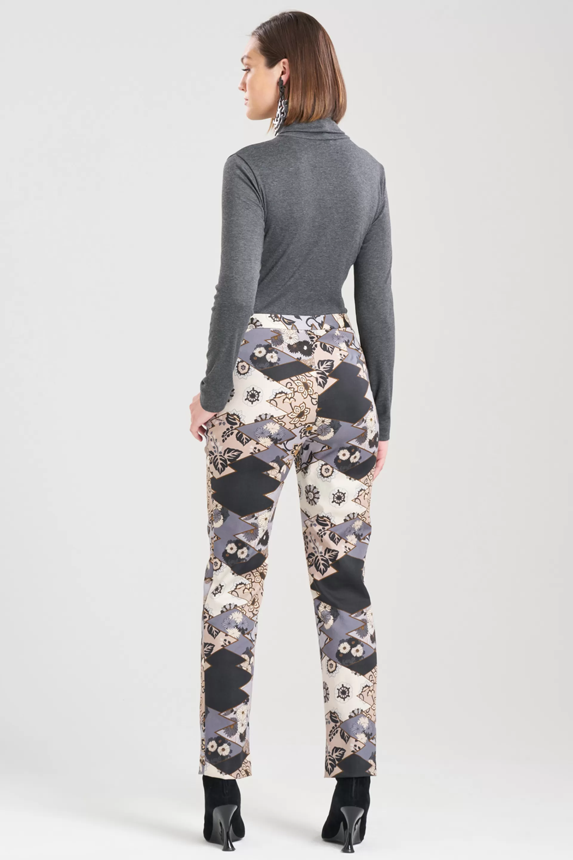 Natori Pants, Skirts & Shorts<Patchwork Tapered Pants Grey