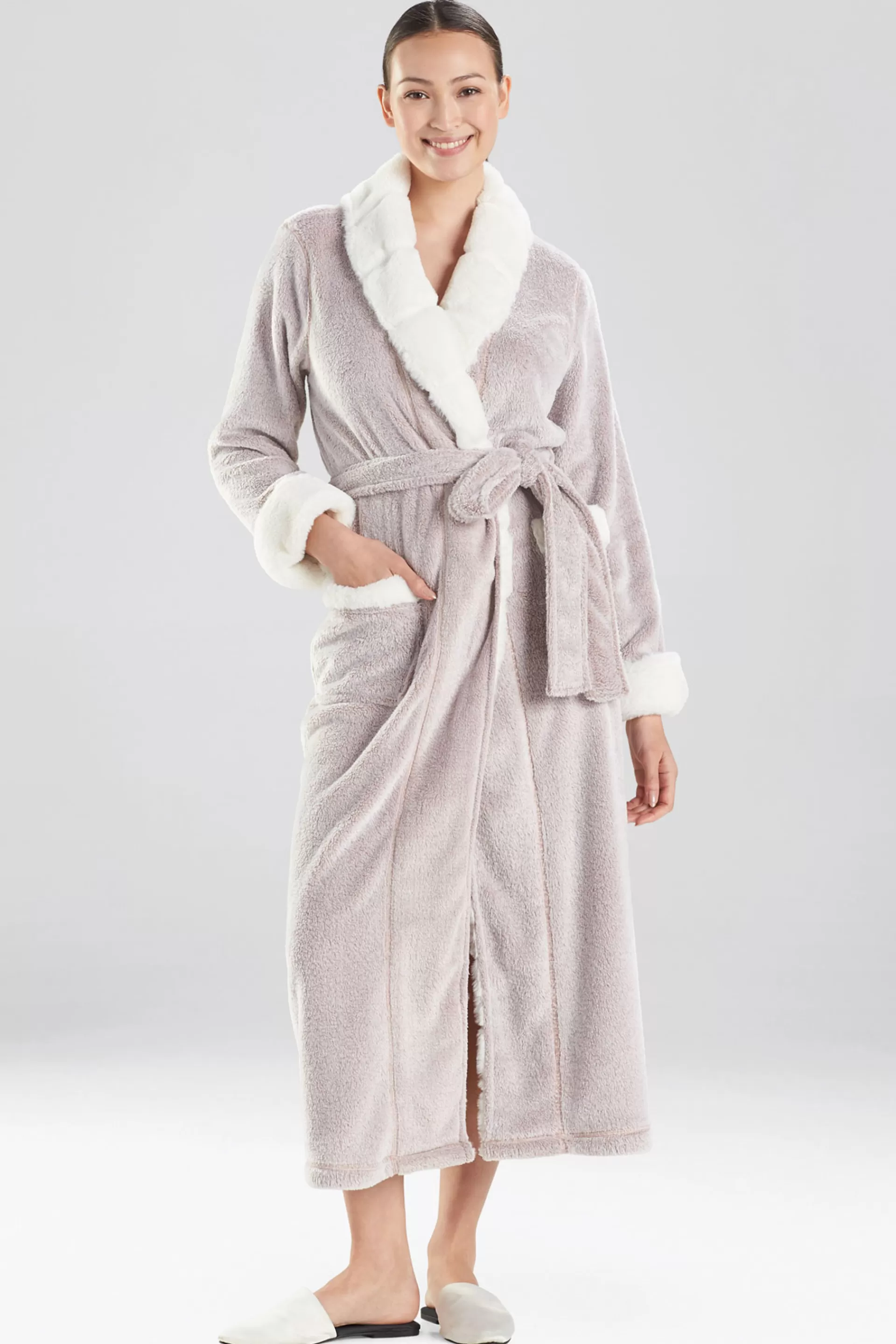 Natori Robes & Kimonos<Plush Faux Fur Robe Latte