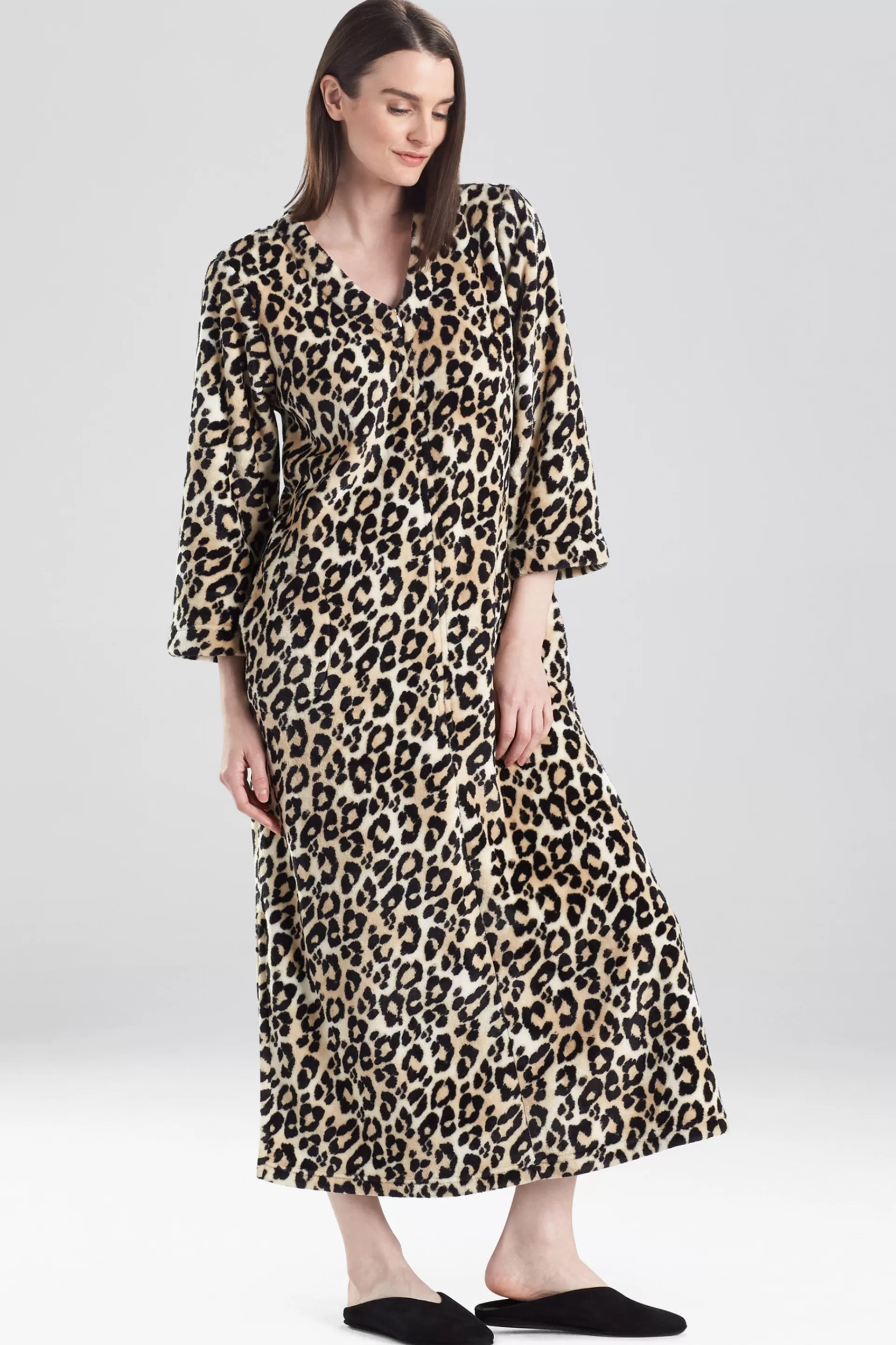 Natori Caftans | Caftan Dresses<Plush Wild Instinct Caftan Natural