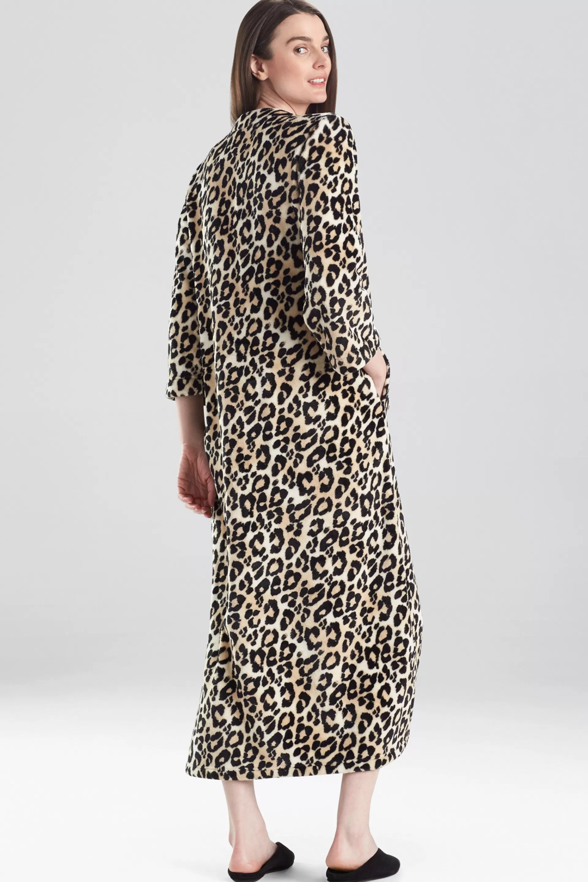 Natori Caftans | Caftan Dresses<Plush Wild Instinct Caftan Natural