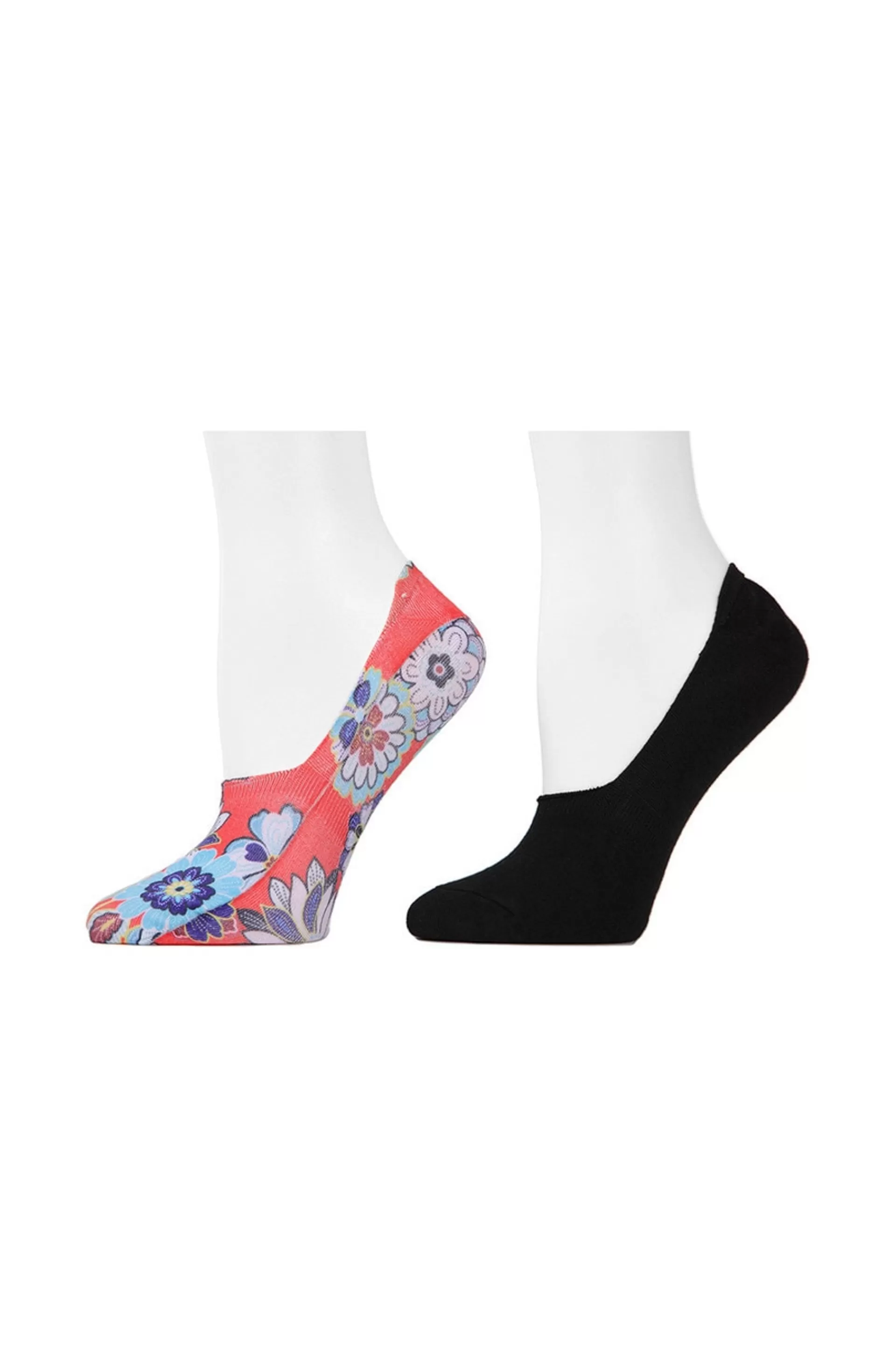 Natori Socks<Pop Floral Liners - 2 Pair Pack