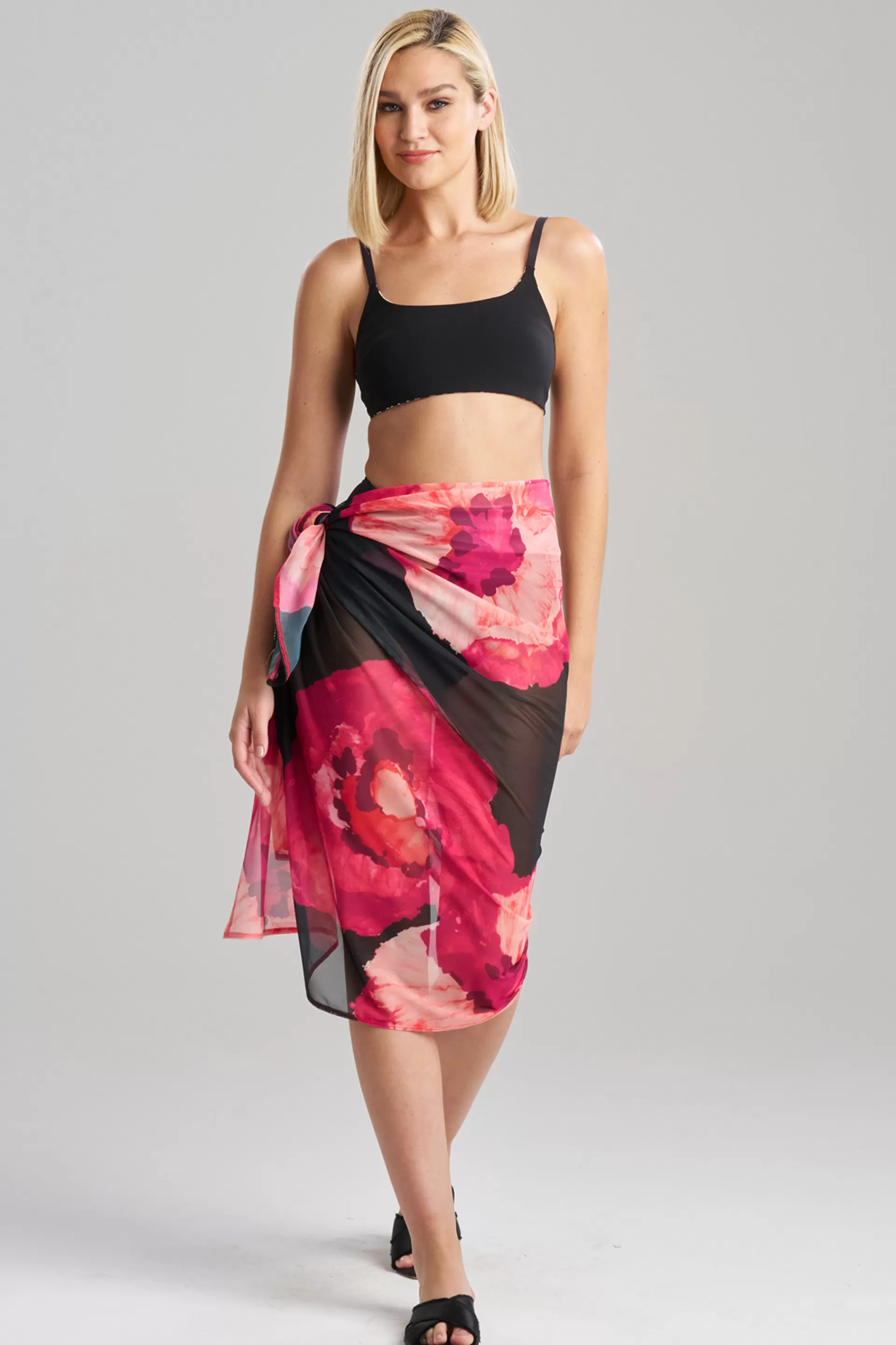 Natori Honeymoon | Pareos<Poppy Sheer Pareo Red