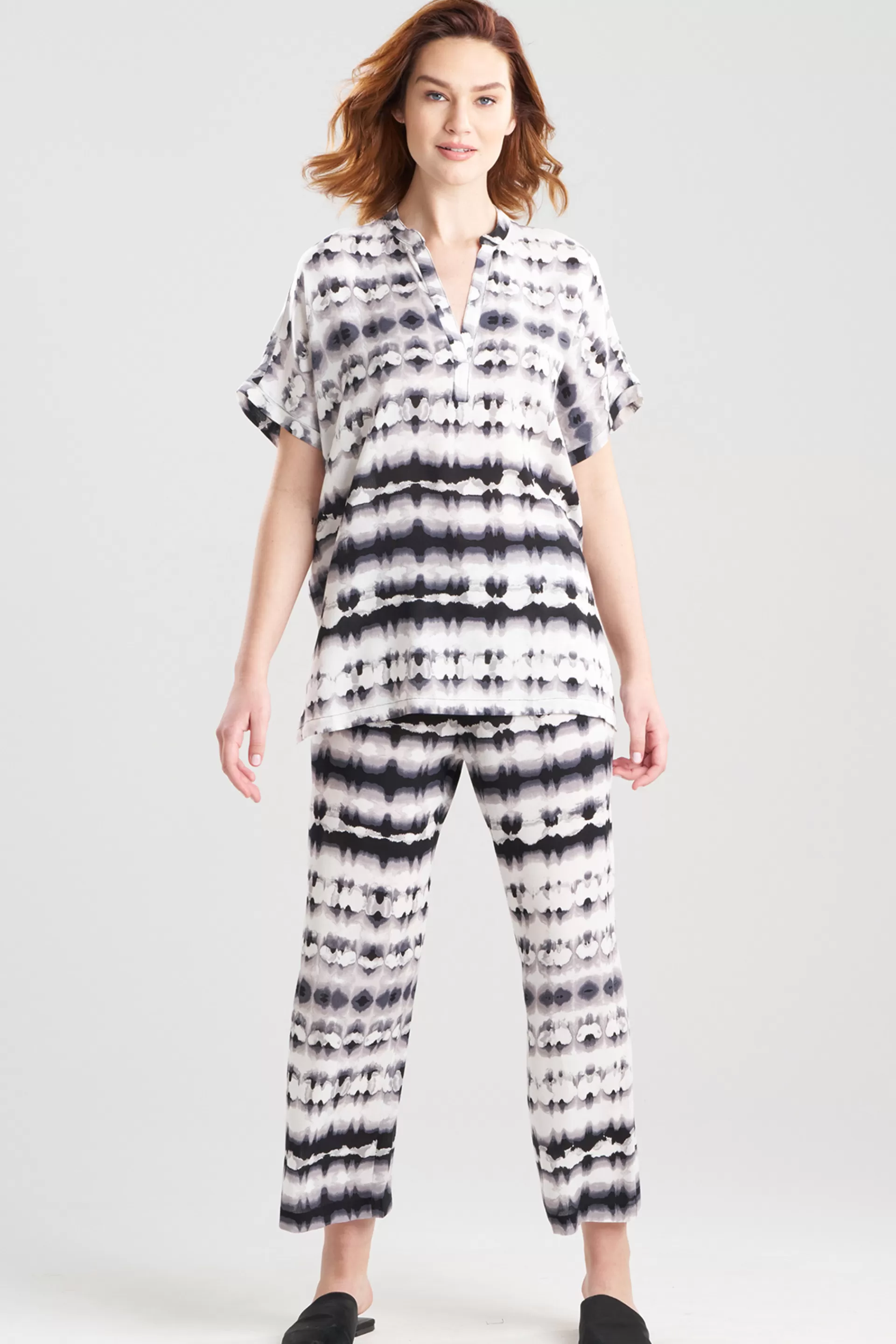 Natori Pajama Sets<Porto Challis PJ Black/White