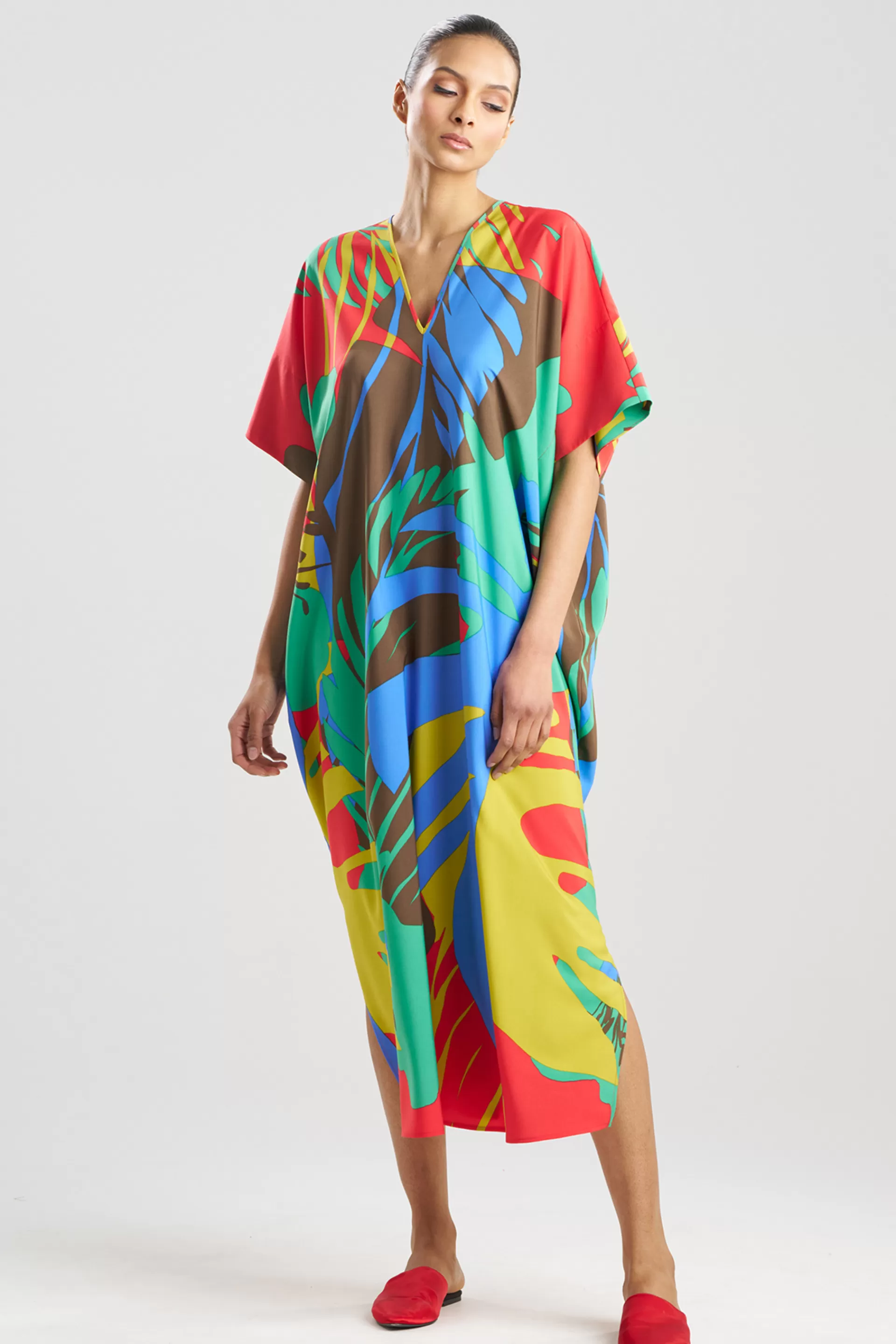 Natori Caftans | Caftan Dresses<Portofino Caftan Red Multi