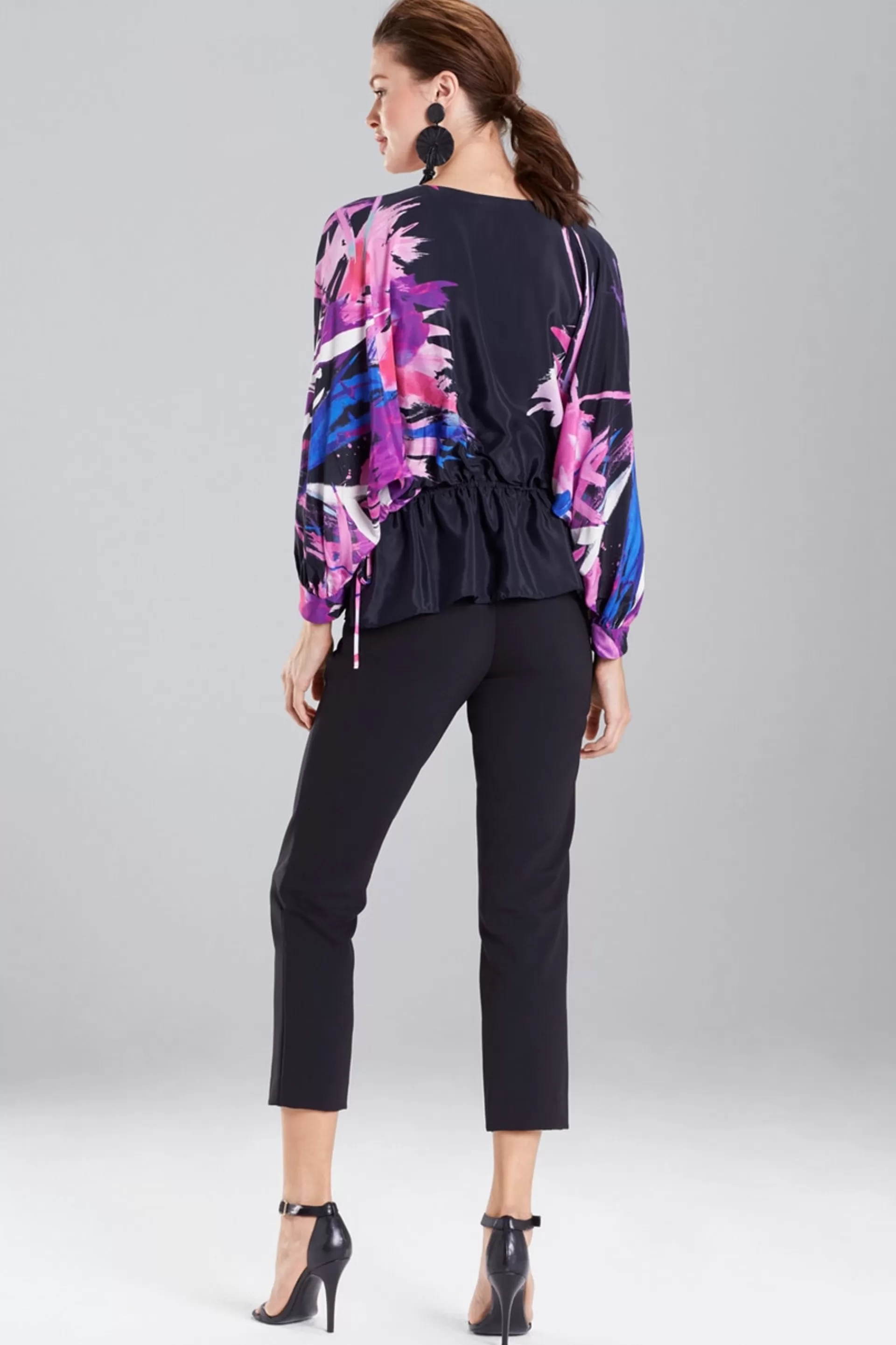 Natori Tops, Shirts & Tunics<Prism Poet Sleeve Top Black/Multi