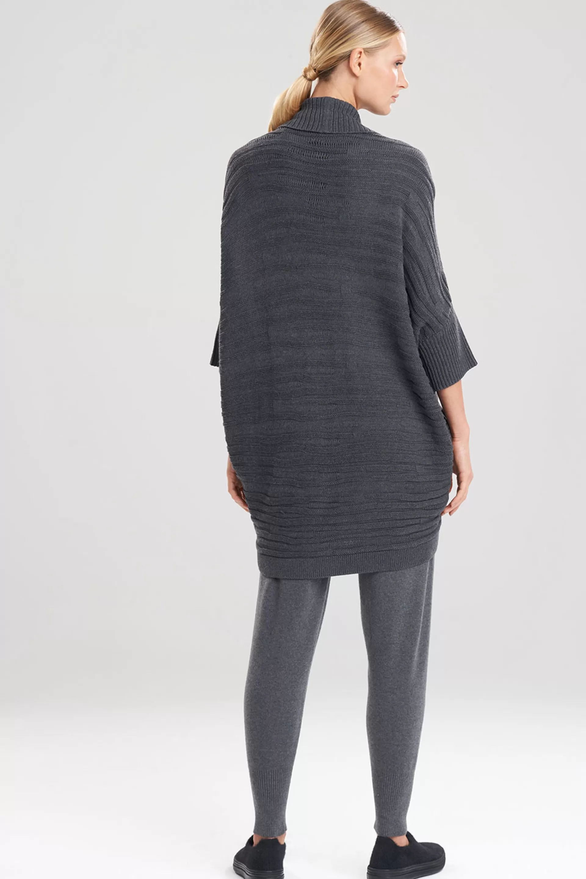 Natori Tops, Shirts & Tunics | Jackets & Outerwear<Rangoon Sweater Knit Wedge Cardigan Graphite