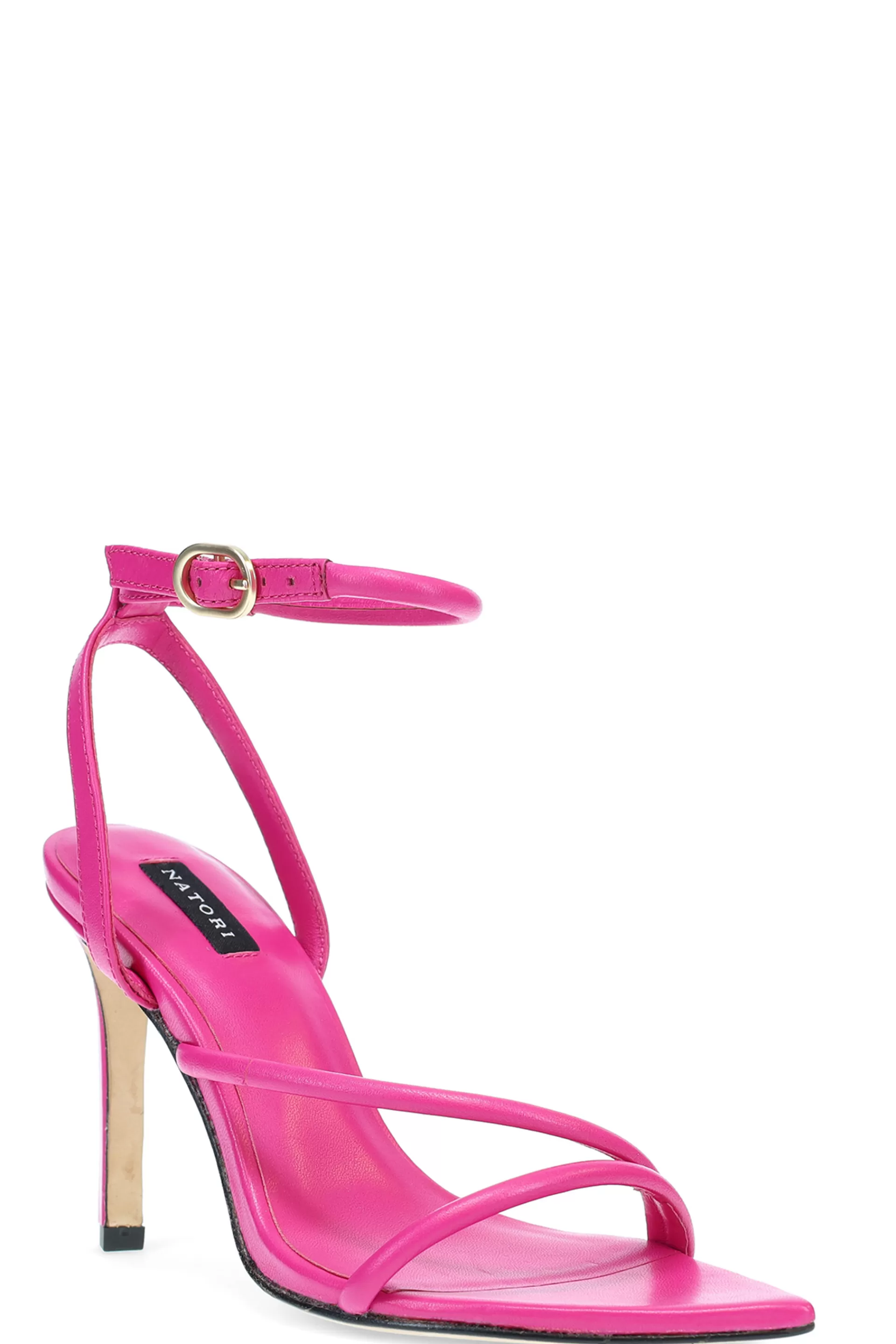 Natori Pumps<Reiki Nappa Leather Ankle Strap Heel