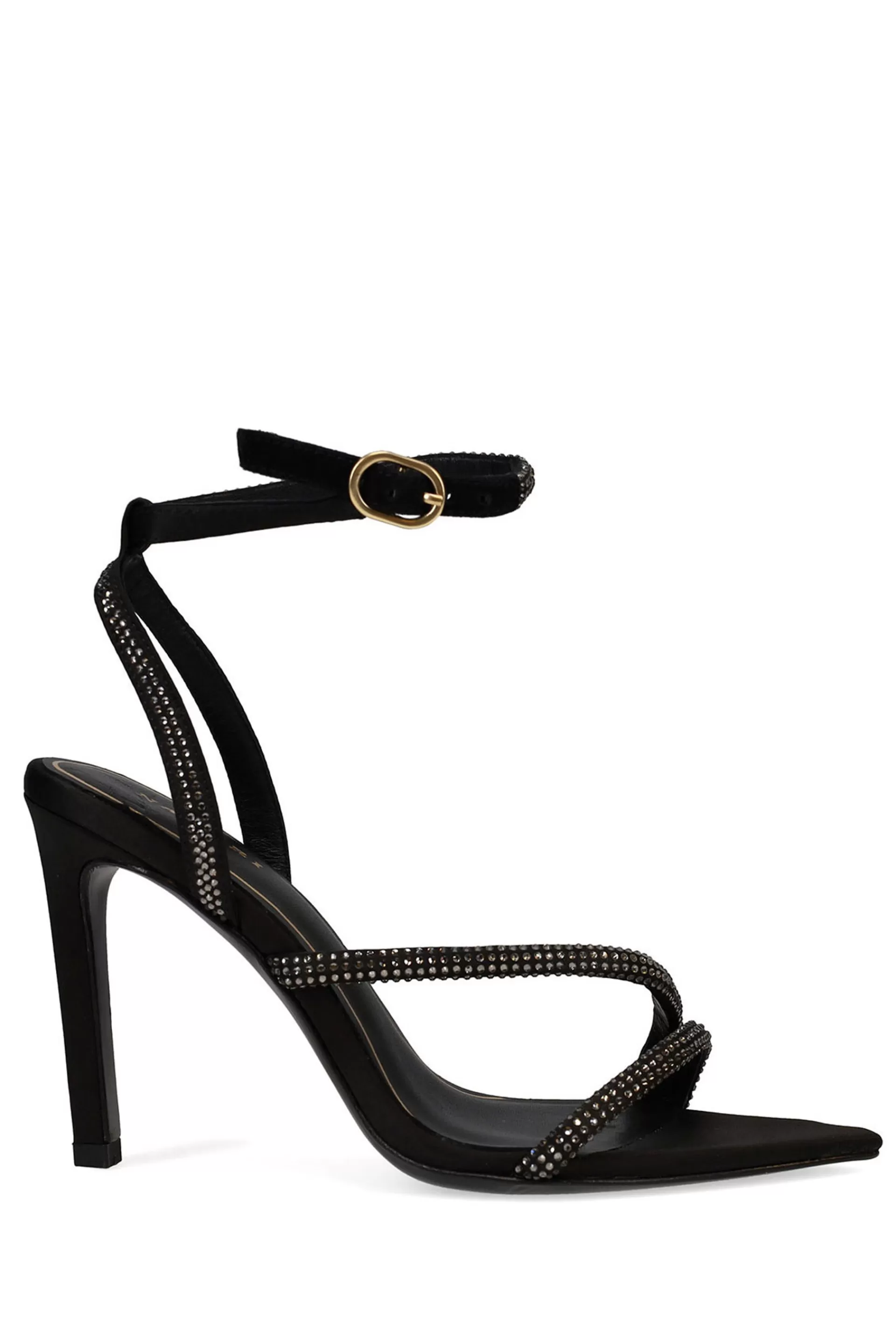 Natori Pumps<Reiki Satin Embellished Ankle Strap Heel