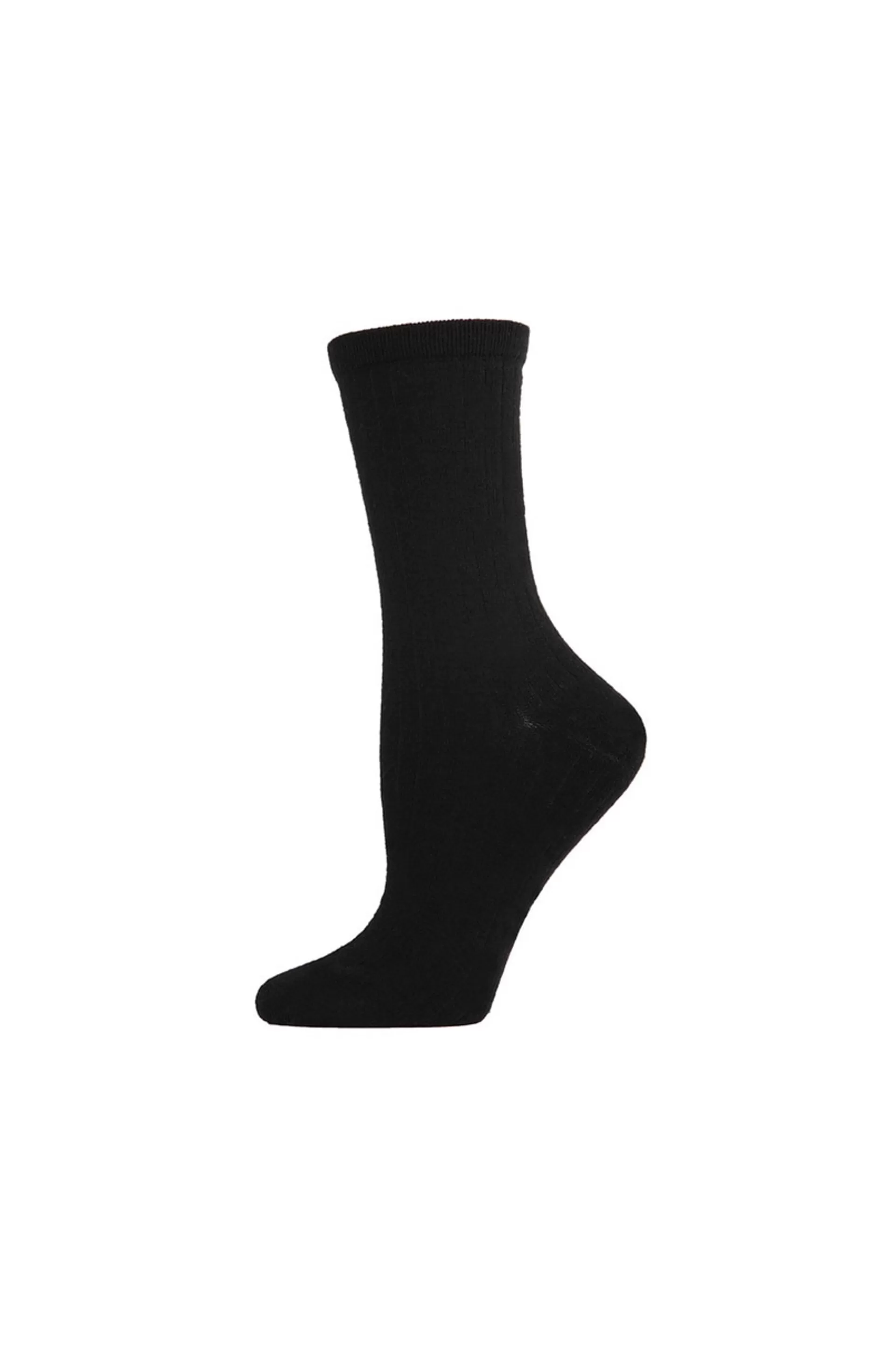 Natori Tights<Ribbed Cashmere Crew Socks