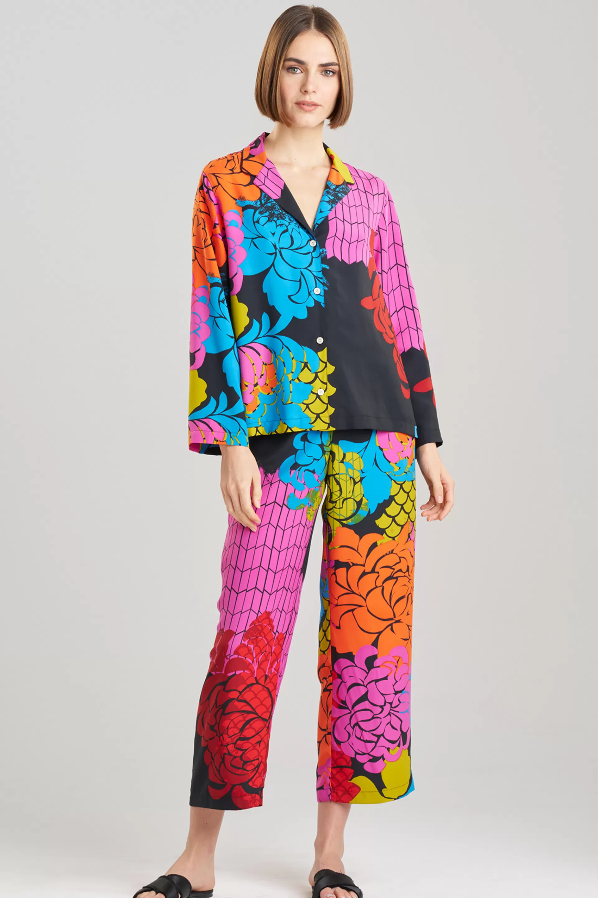 Natori Pajama Sets<Rimini Notch PJ Black Multi