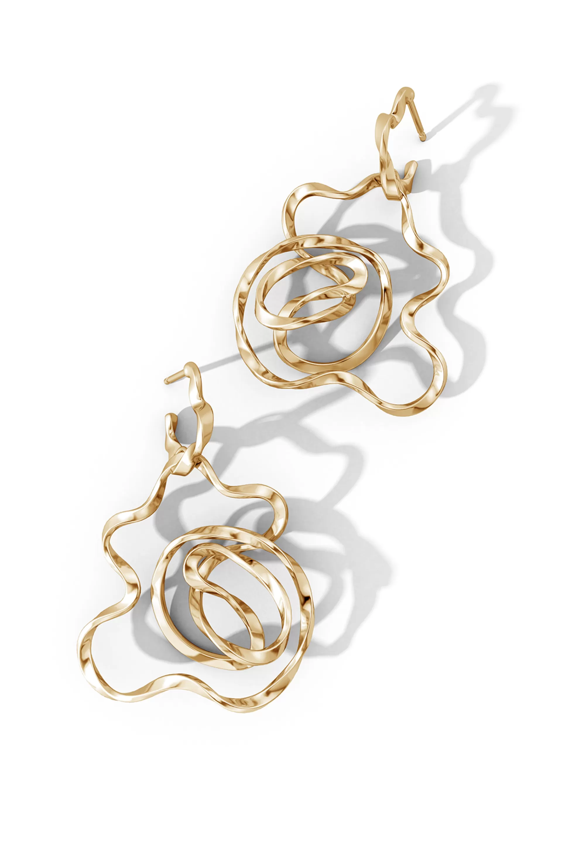 Natori Earrings | Sakura<Sakura 14k Hoop Earrings 14K Yellow Gold