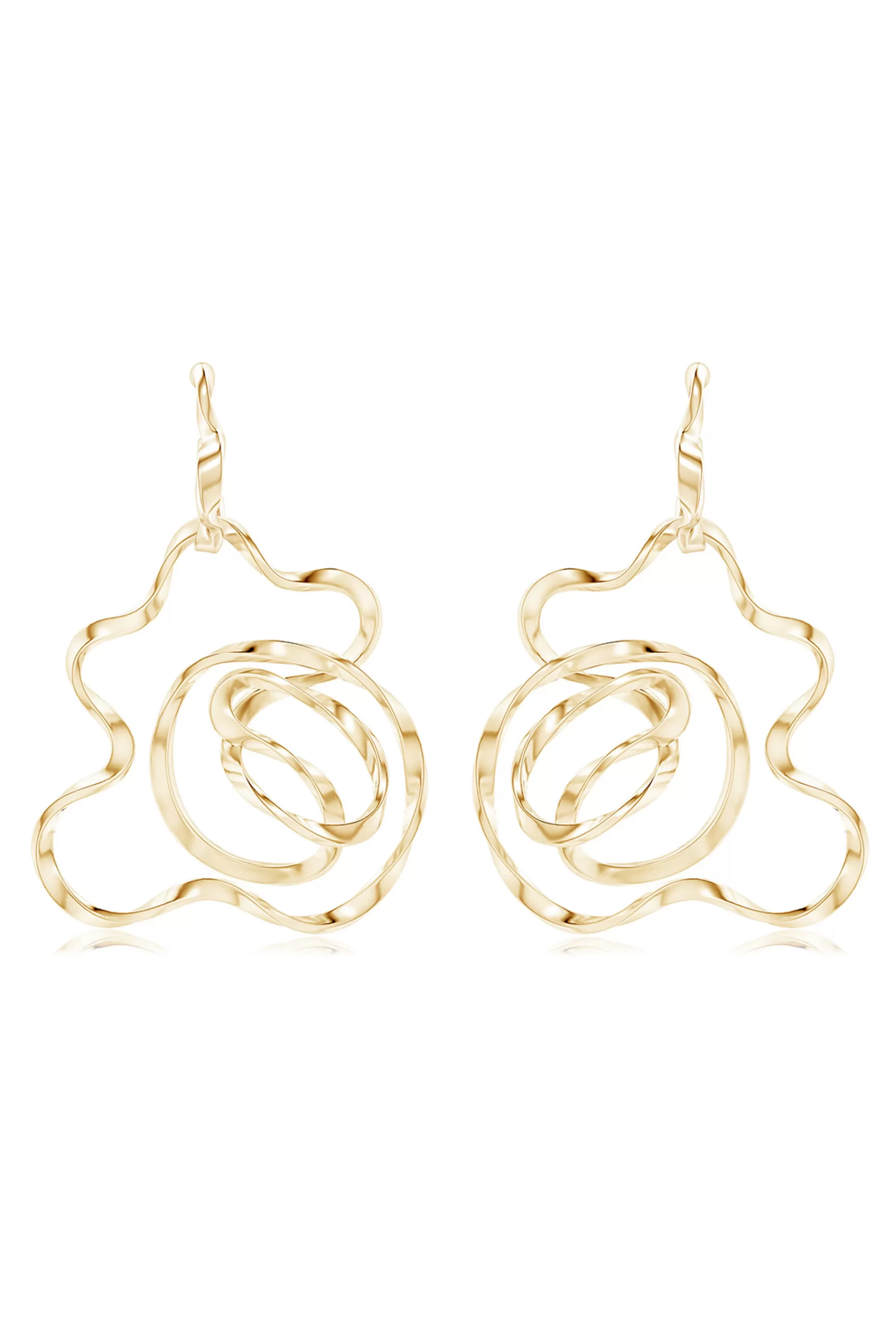 Natori Earrings | Sakura<Sakura 14k Hoop Earrings 14K Yellow Gold