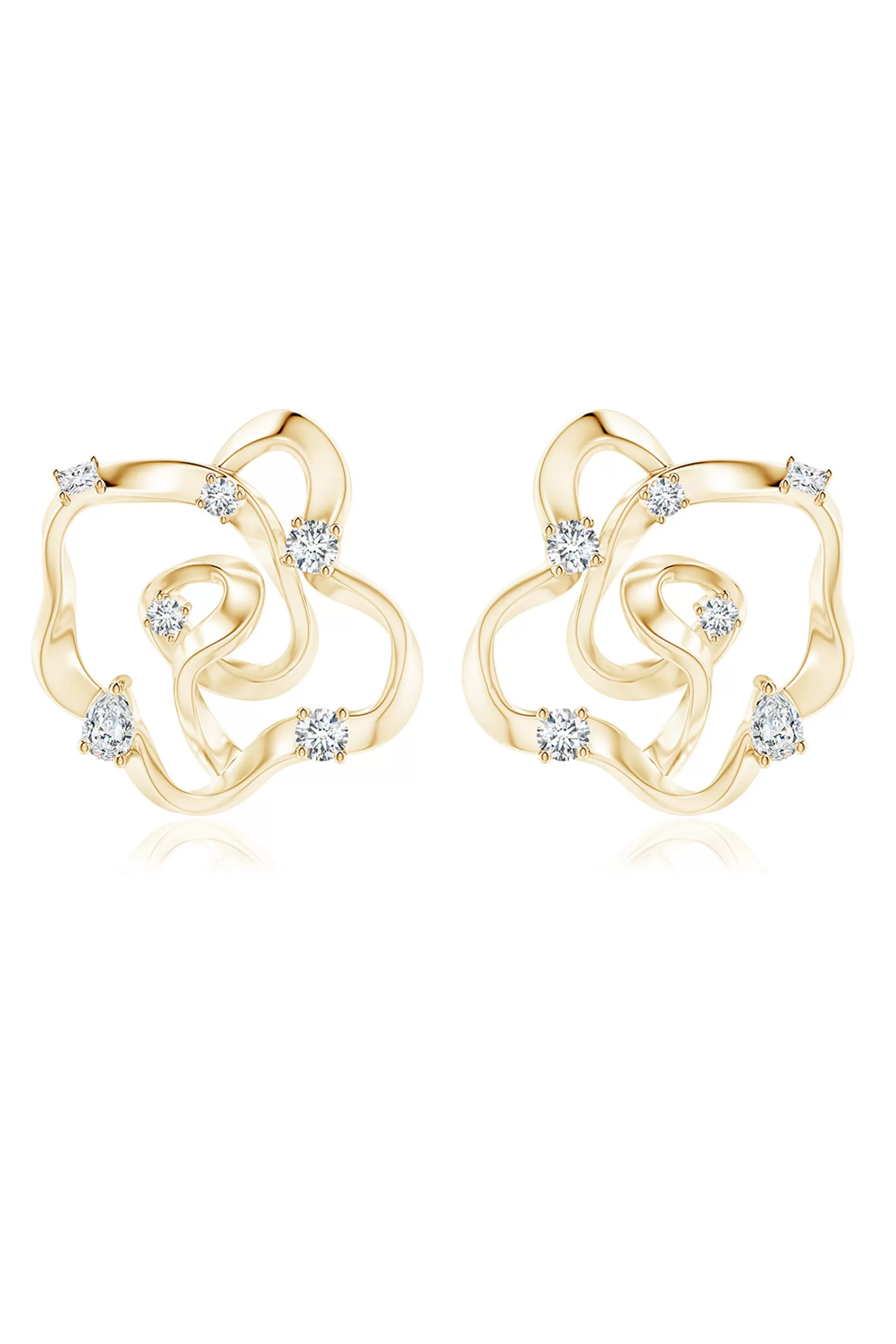 Natori Earrings | Sakura<Sakura 14k Scattered Diamond Stud Earrings