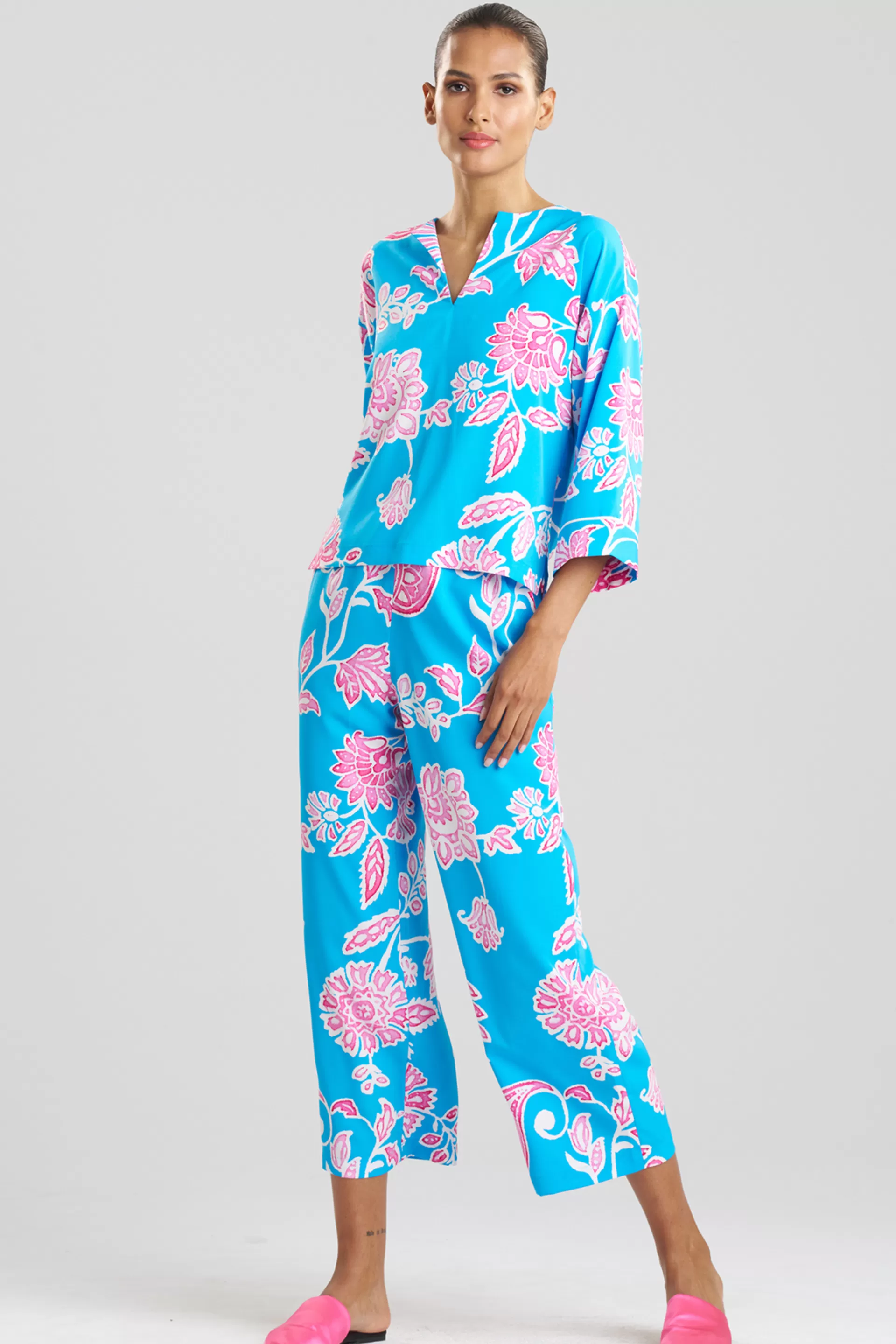 Natori Pajama Sets<Sanremo PJ Teal/Pink