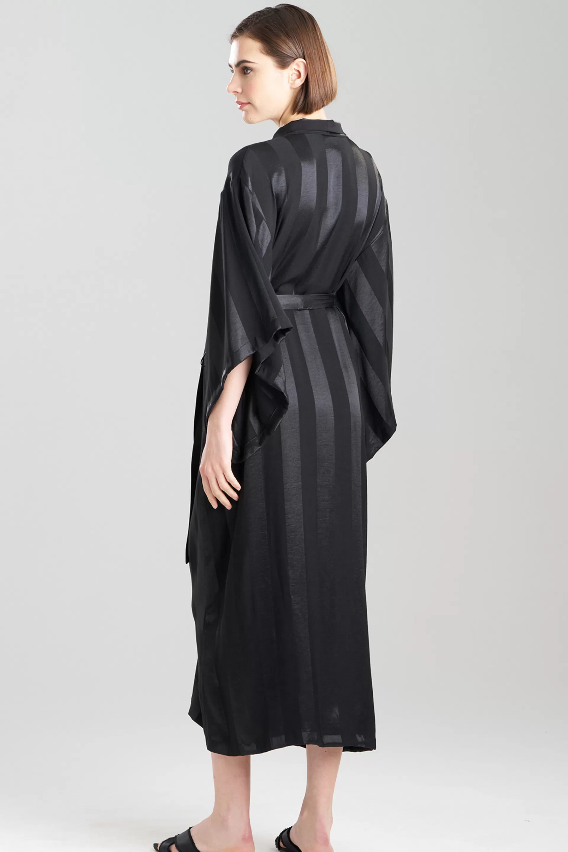 Natori Robes & Kimonos<Satin Jacquard Stripe Robe