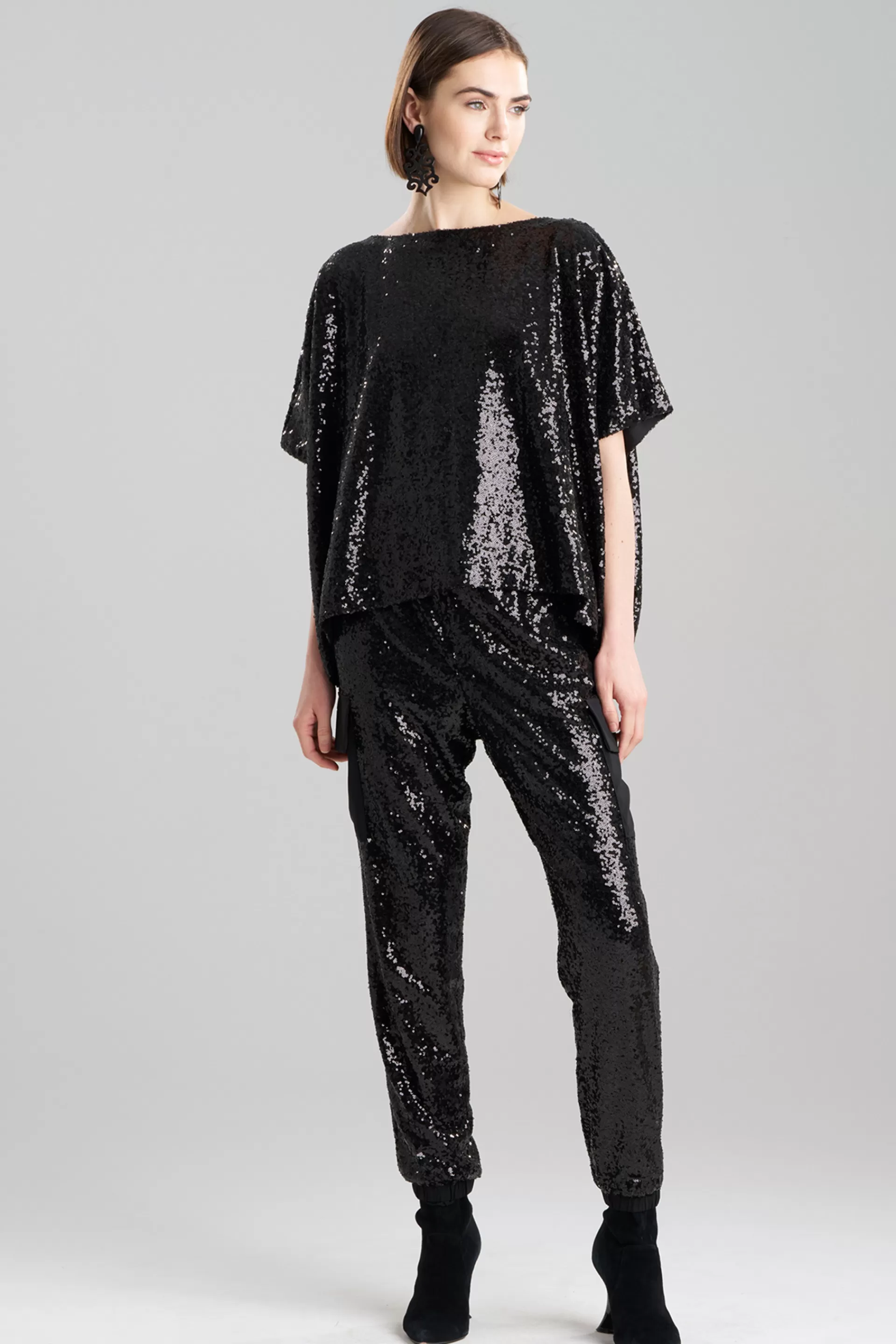 Natori Tops, Shirts & Tunics<Sequins Top Black