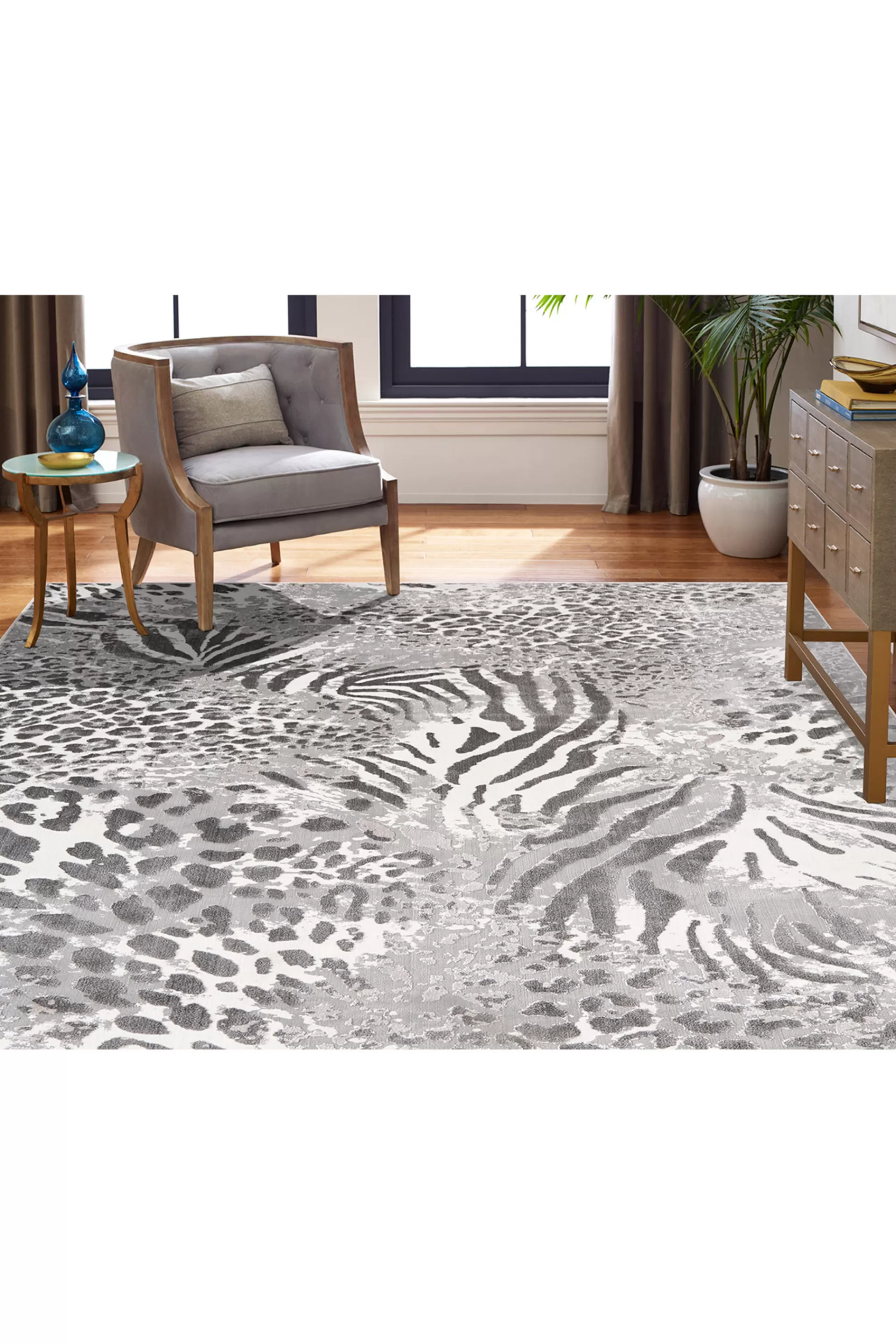 Natori Rugs<Serengeti- Safari Neutrals Rug Grey