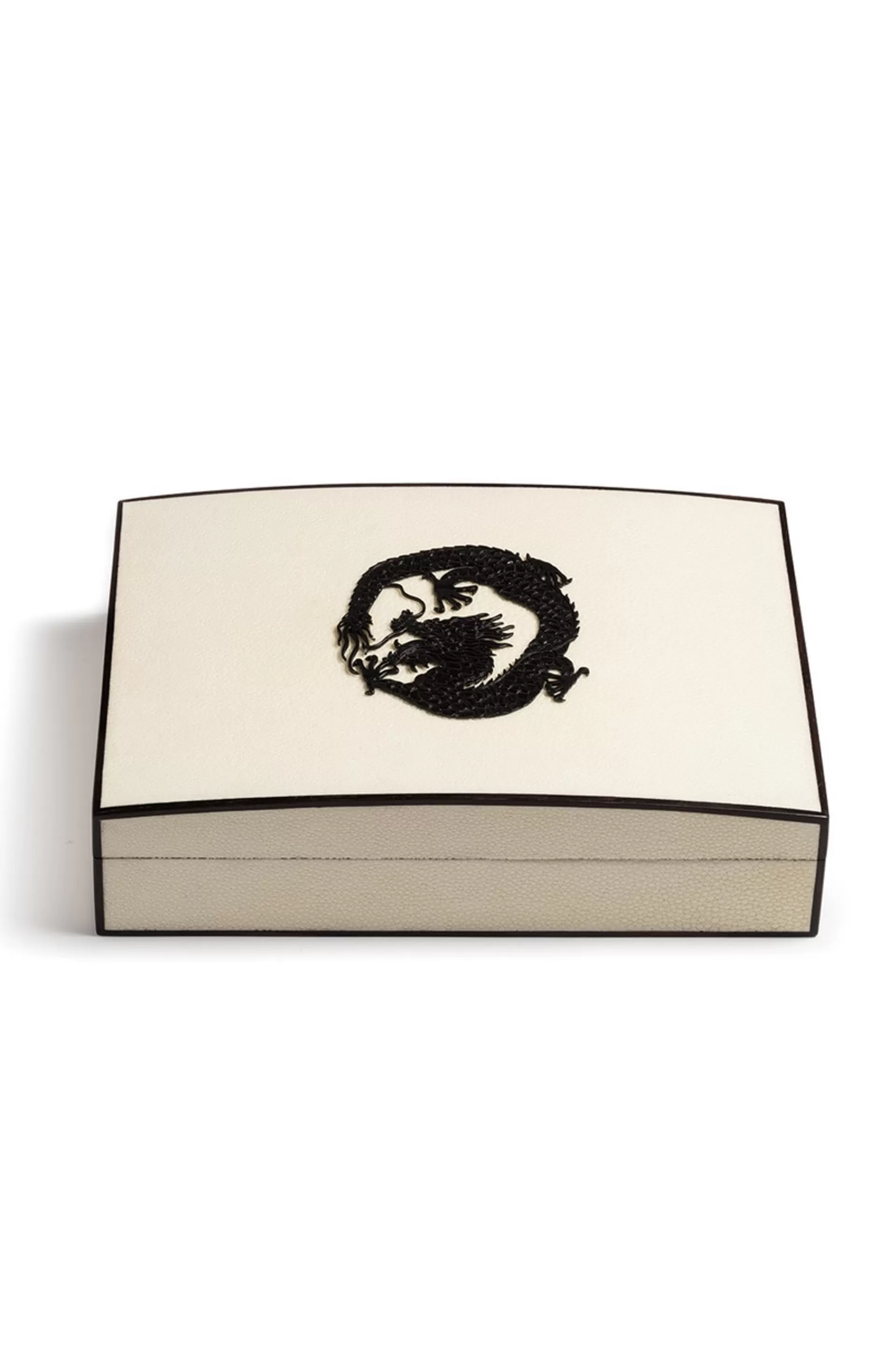 Natori Home Accents<Shagreen Dragon Box White W/ Black