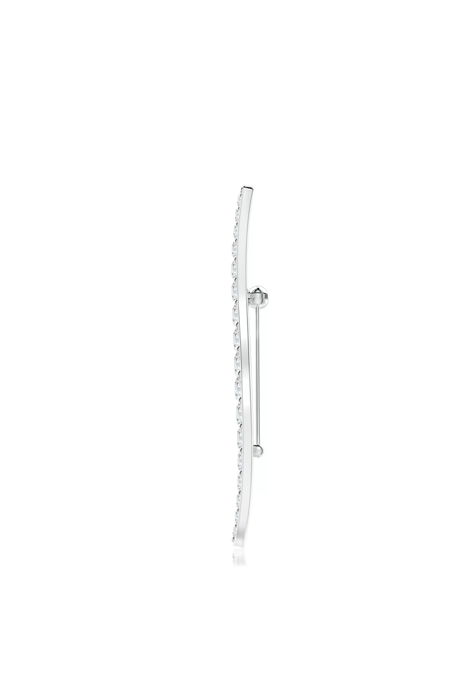 Natori Brooches | Shangri-La<Shangri-La Brushstroke 14k Gold And Diamond Brooch 14K White Gold