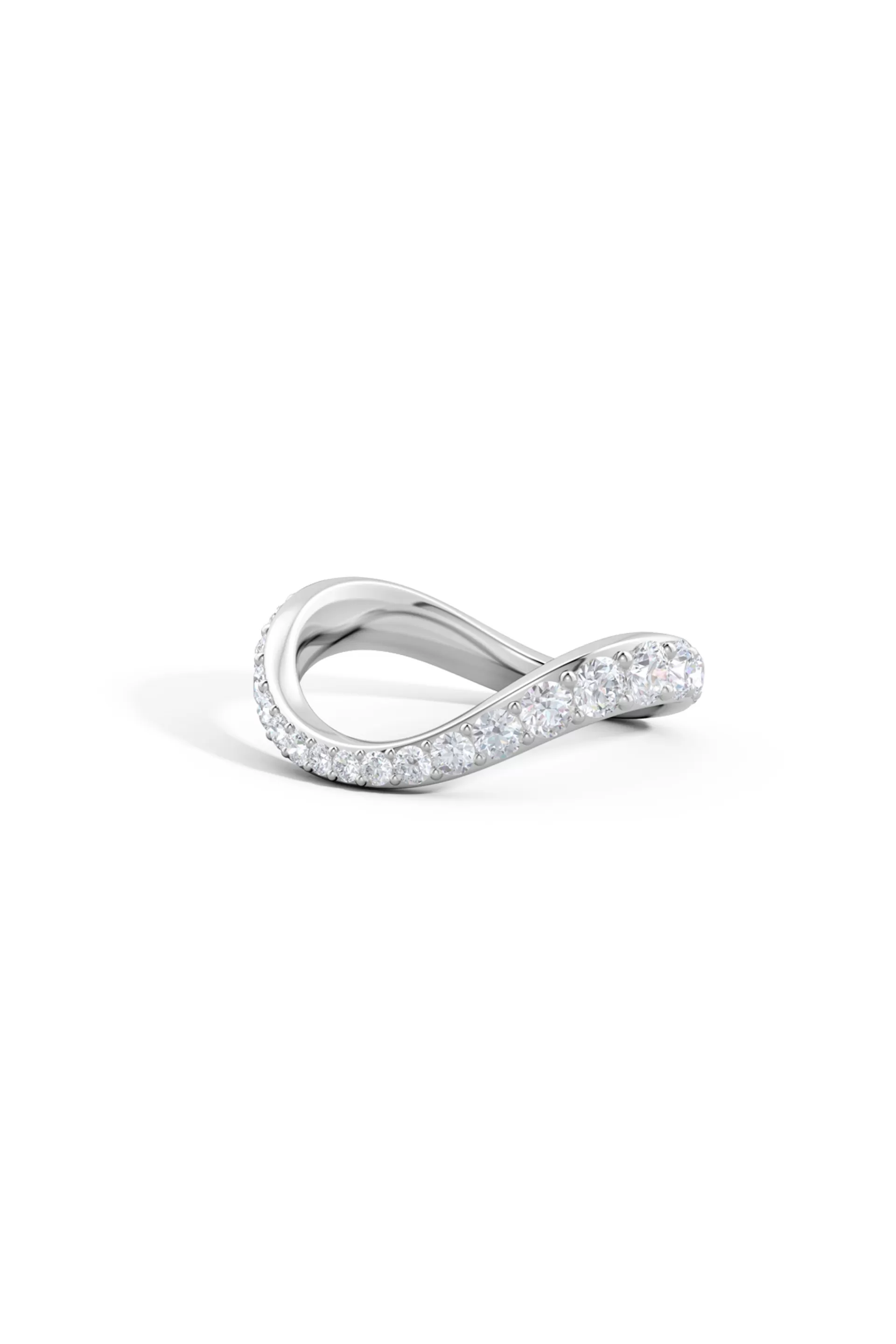 Natori Rings | Shangri-La<Shangri-La Brushstroke 14K Gold And Diamond Full Eternity Stacking Ring