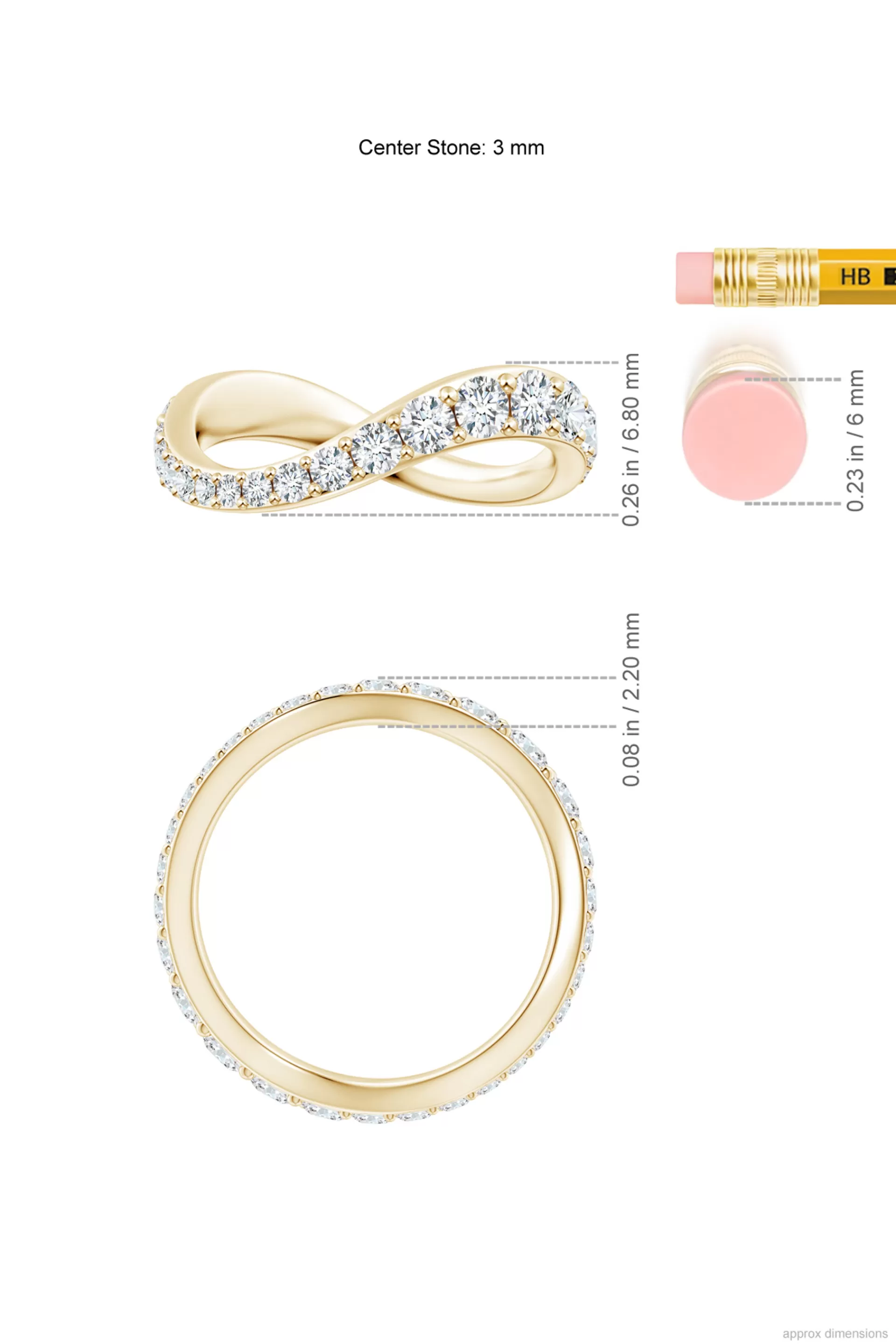 Natori Rings | Shangri-La<Shangri-La Brushstroke 14K Gold And Diamond Full Eternity Stacking Ring