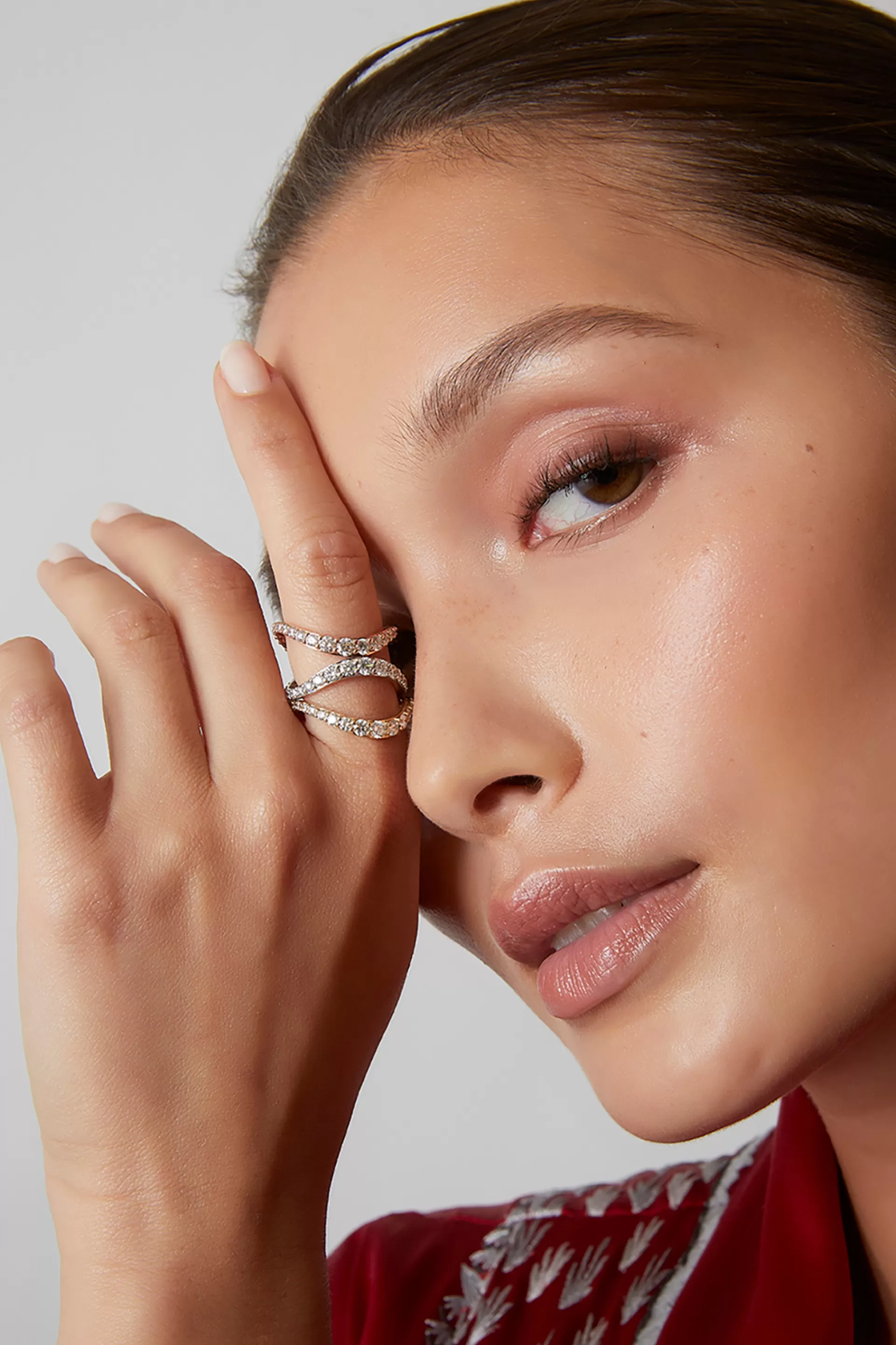 Natori Rings | Shangri-La<Shangri-La Brushstroke 14K Gold And Diamond Full Eternity Stacking Ring