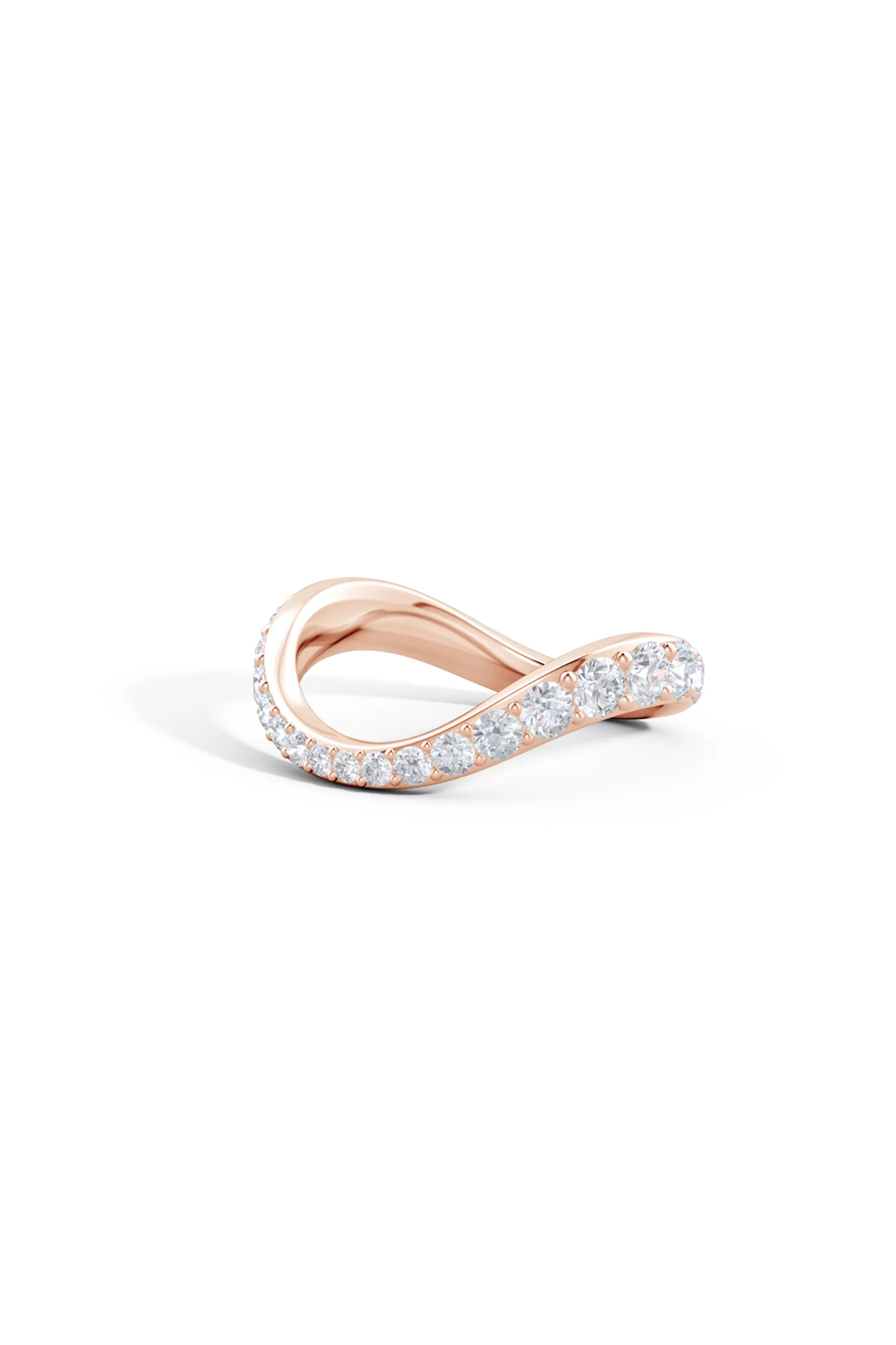 Natori Rings | Shangri-La<Shangri-La Brushstroke 14K Gold And Diamond Full Eternity Stacking Ring