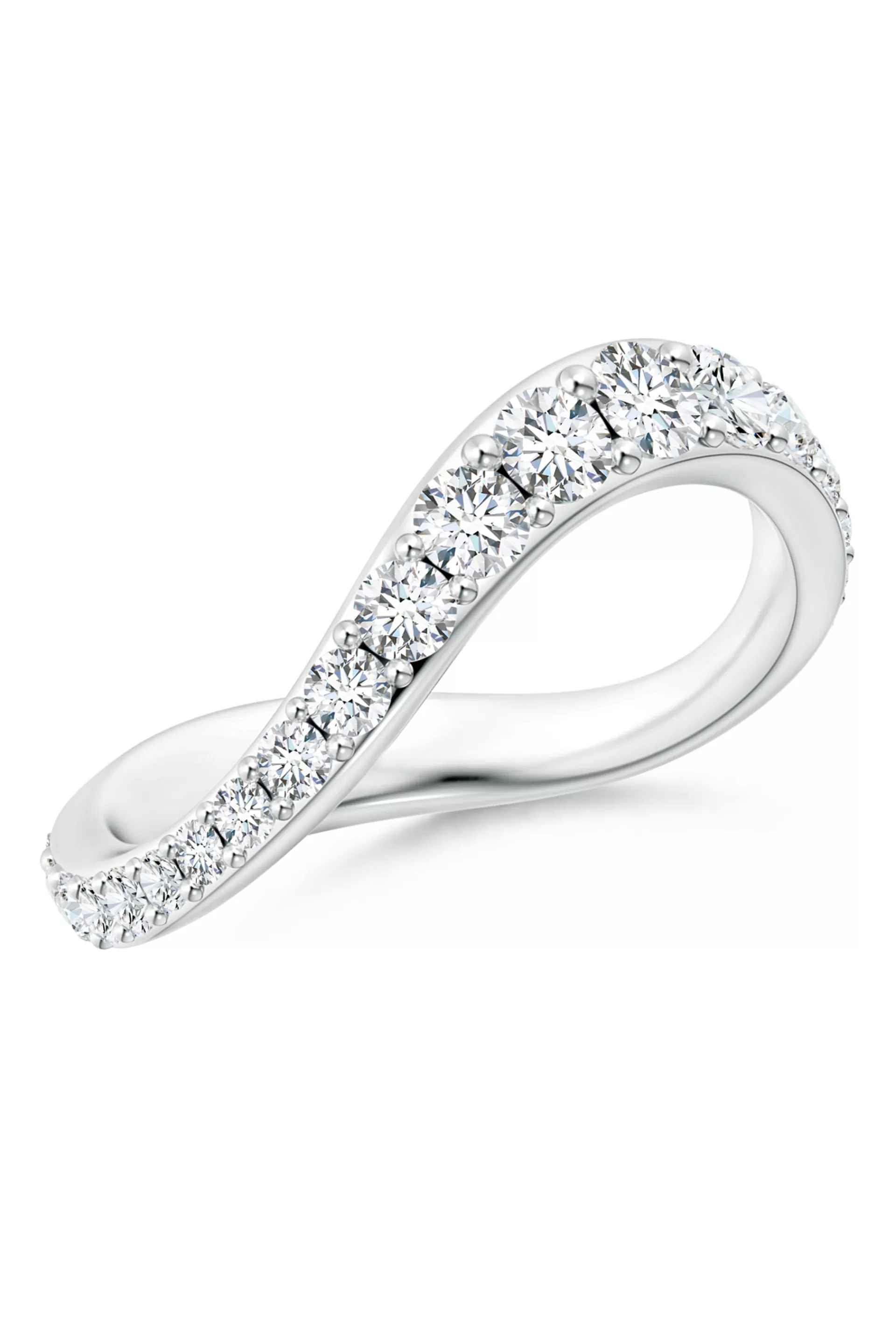 Natori Rings | Shangri-La<Shangri-La Brushstroke 14K Gold And Diamond Full Eternity Stacking Ring