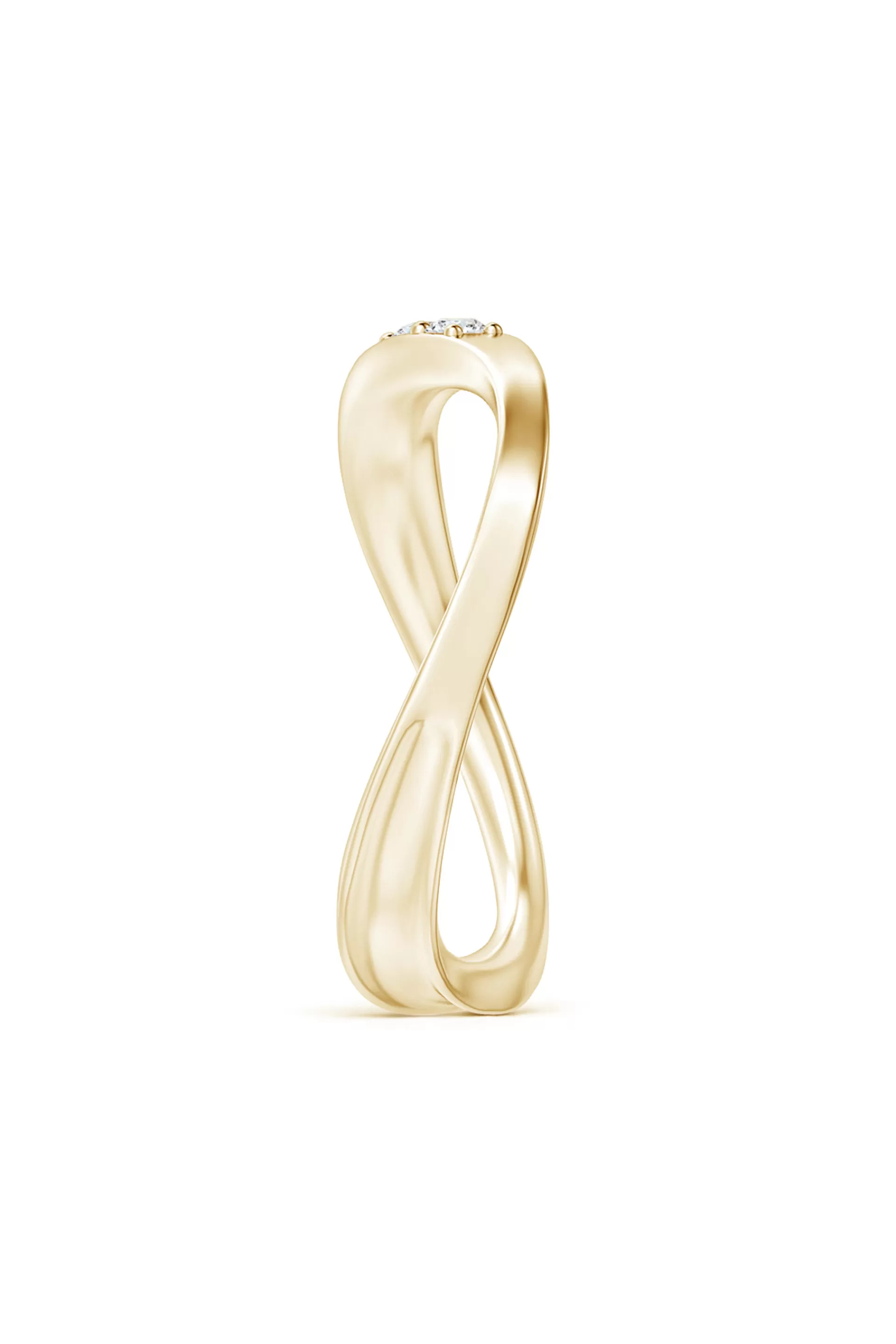 Natori Rings | Shangri-La<Shangri-La Brushstroke 14K Gold And Diamond Half Eternity Stacking Ring