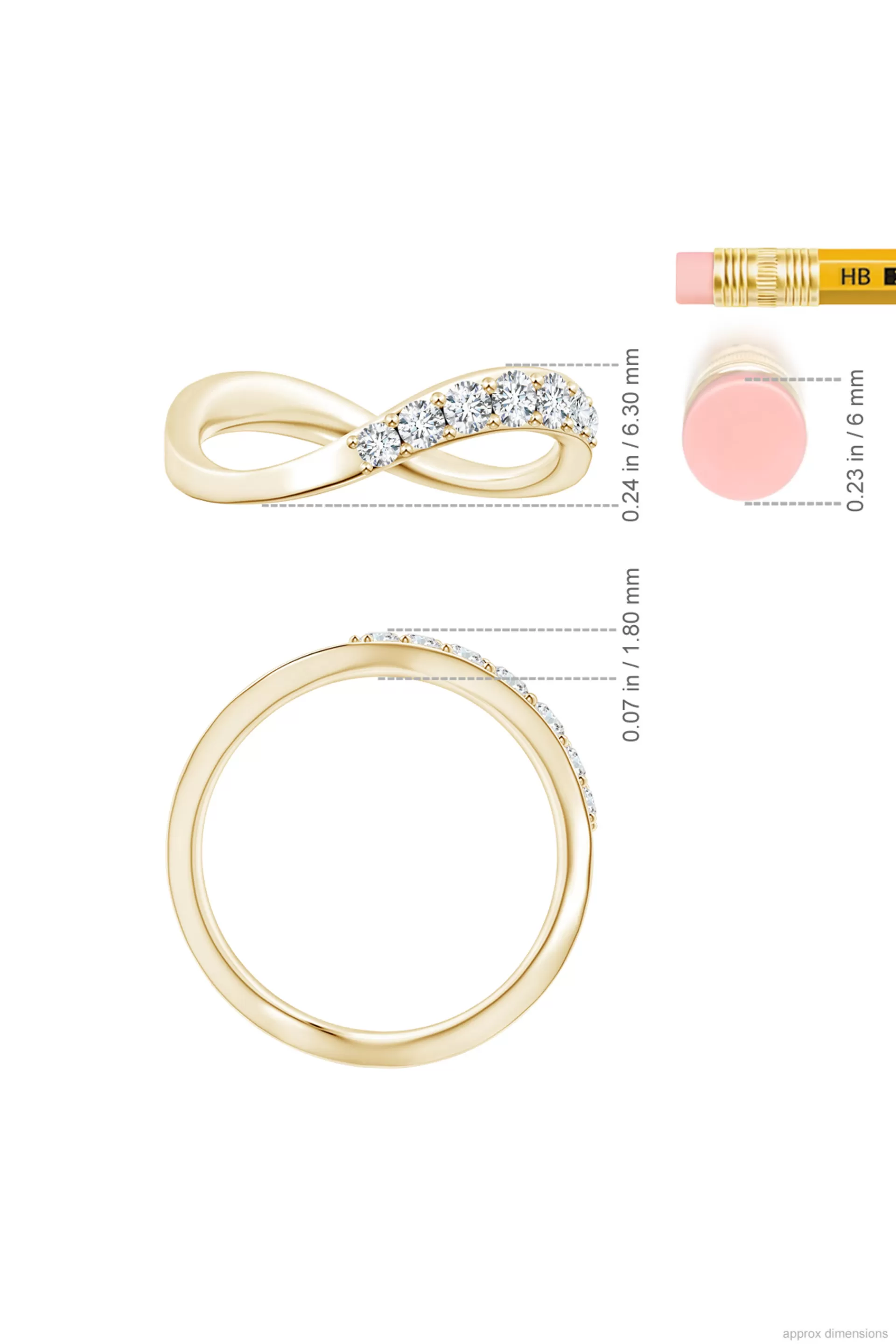 Natori Rings | Shangri-La<Shangri-La Brushstroke 14K Gold And Diamond Half Eternity Stacking Ring
