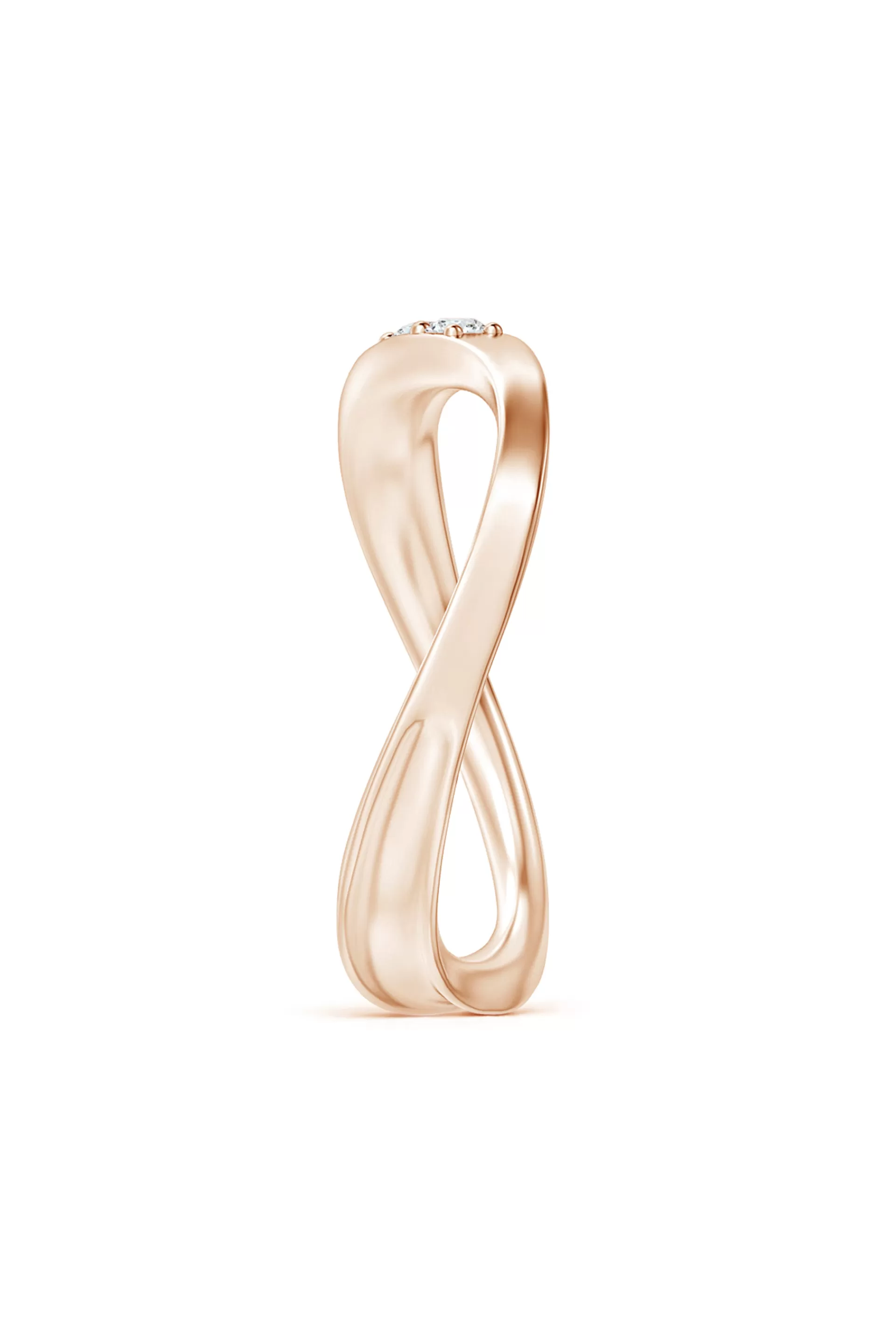Natori Rings | Shangri-La<Shangri-La Brushstroke 14K Gold And Diamond Half Eternity Stacking Ring