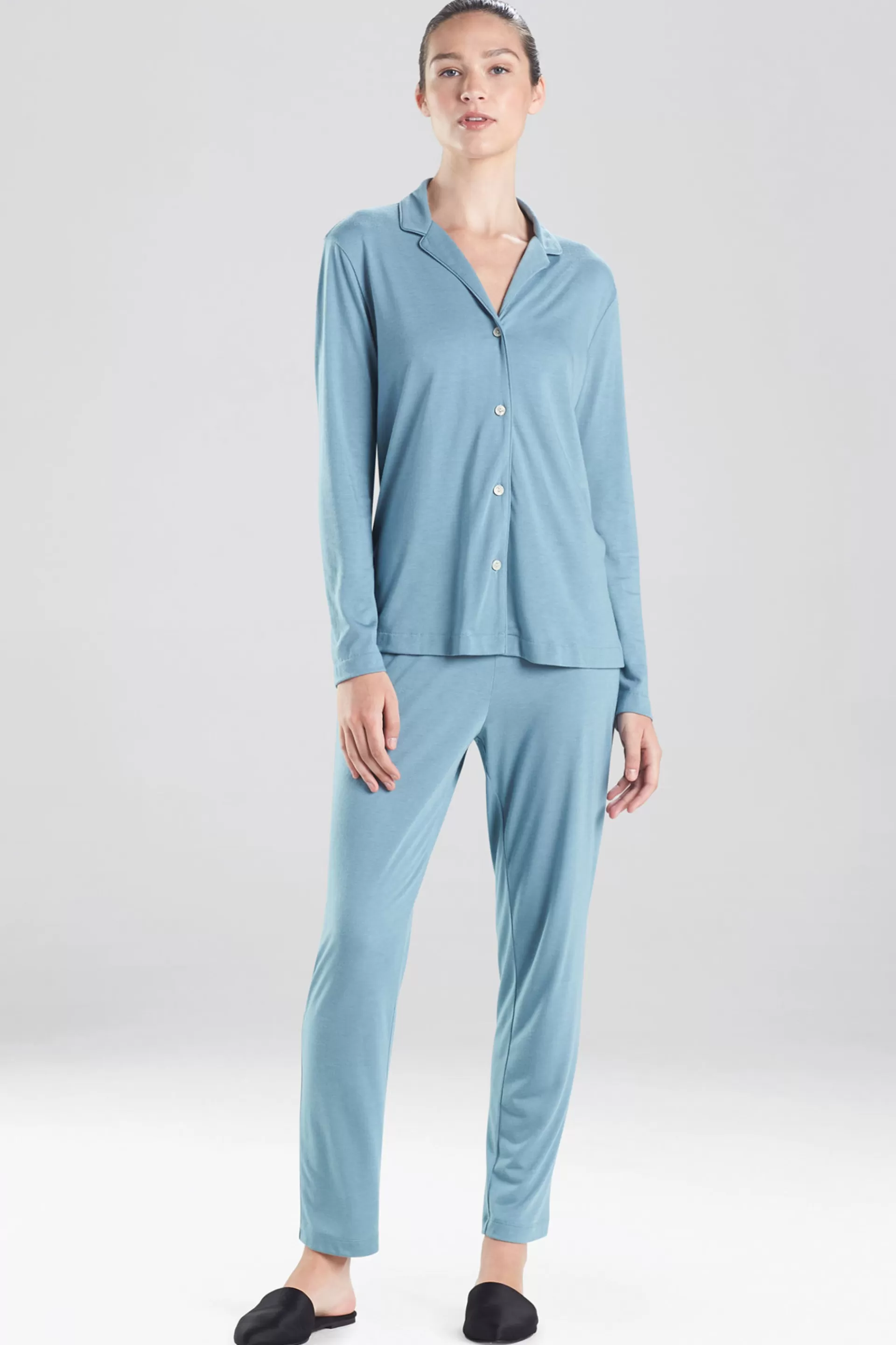 Natori Pajama Sets<Shangri-La TENCEL™ Long Sleeve Notch PJ