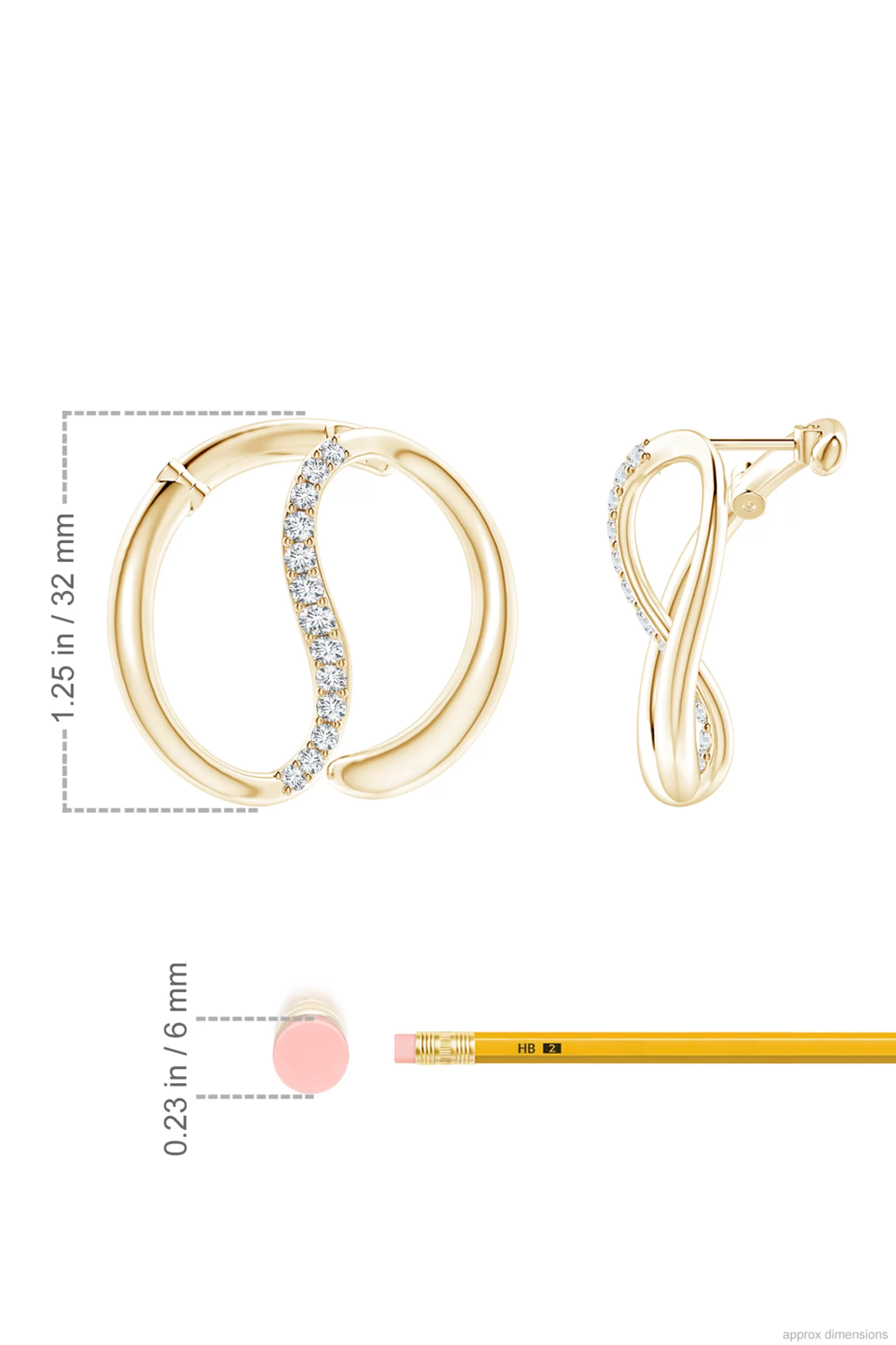 Natori Earrings | Shangri-La<Shangri-La Yin-Yang 14K Gold And Diamond Large Button Stud Earrings