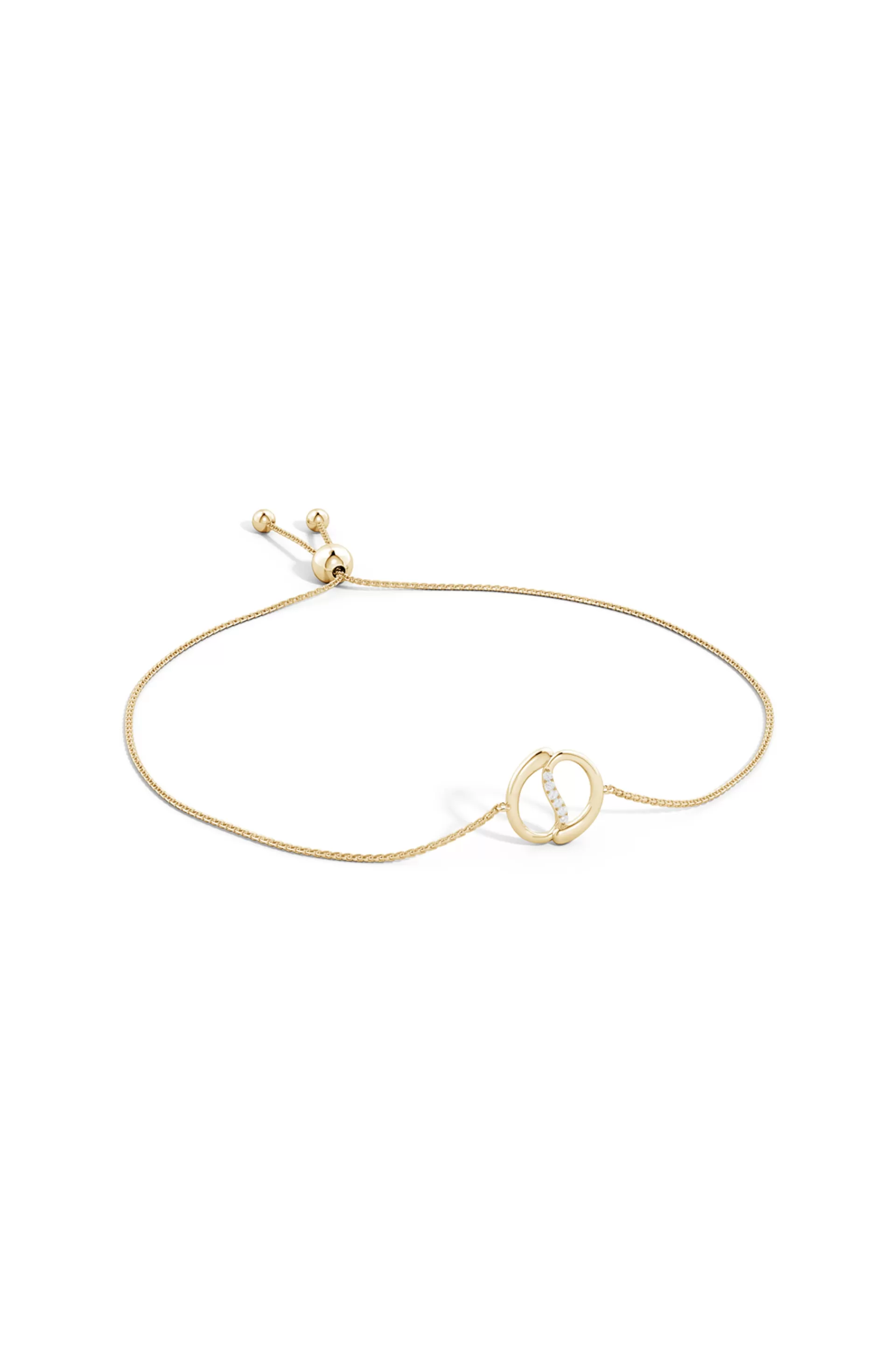 Natori Bracelets | Shangri-La<Shangri-La Yin-Yang 14K Gold And Diamond Bolo Bracelet 14K Yellow Gold