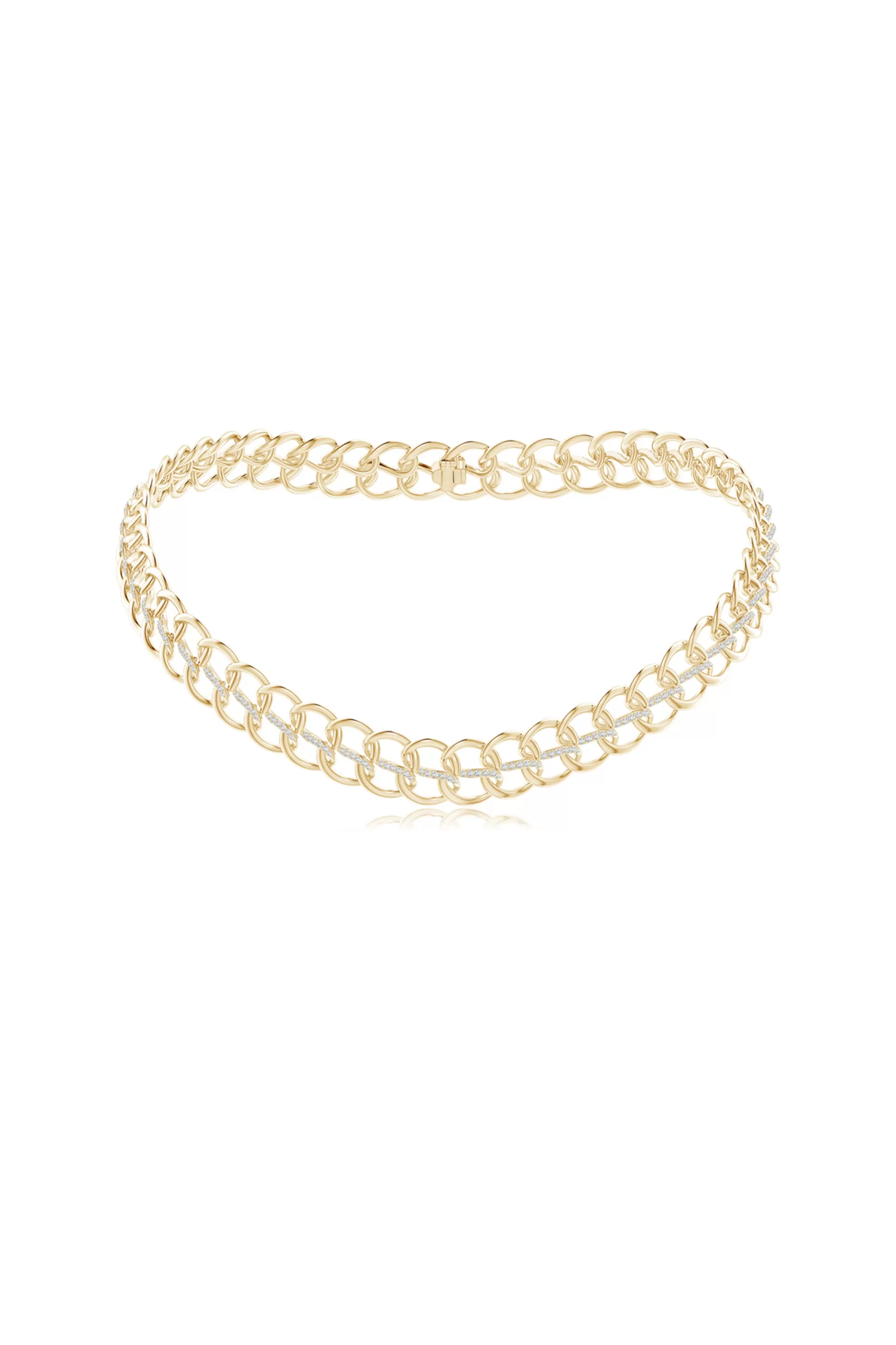 Natori Necklaces | Shangri-La<Shangri-La Yin-Yang 14K Gold And Diamond Chain Link Necklace 14K Yellow Gold