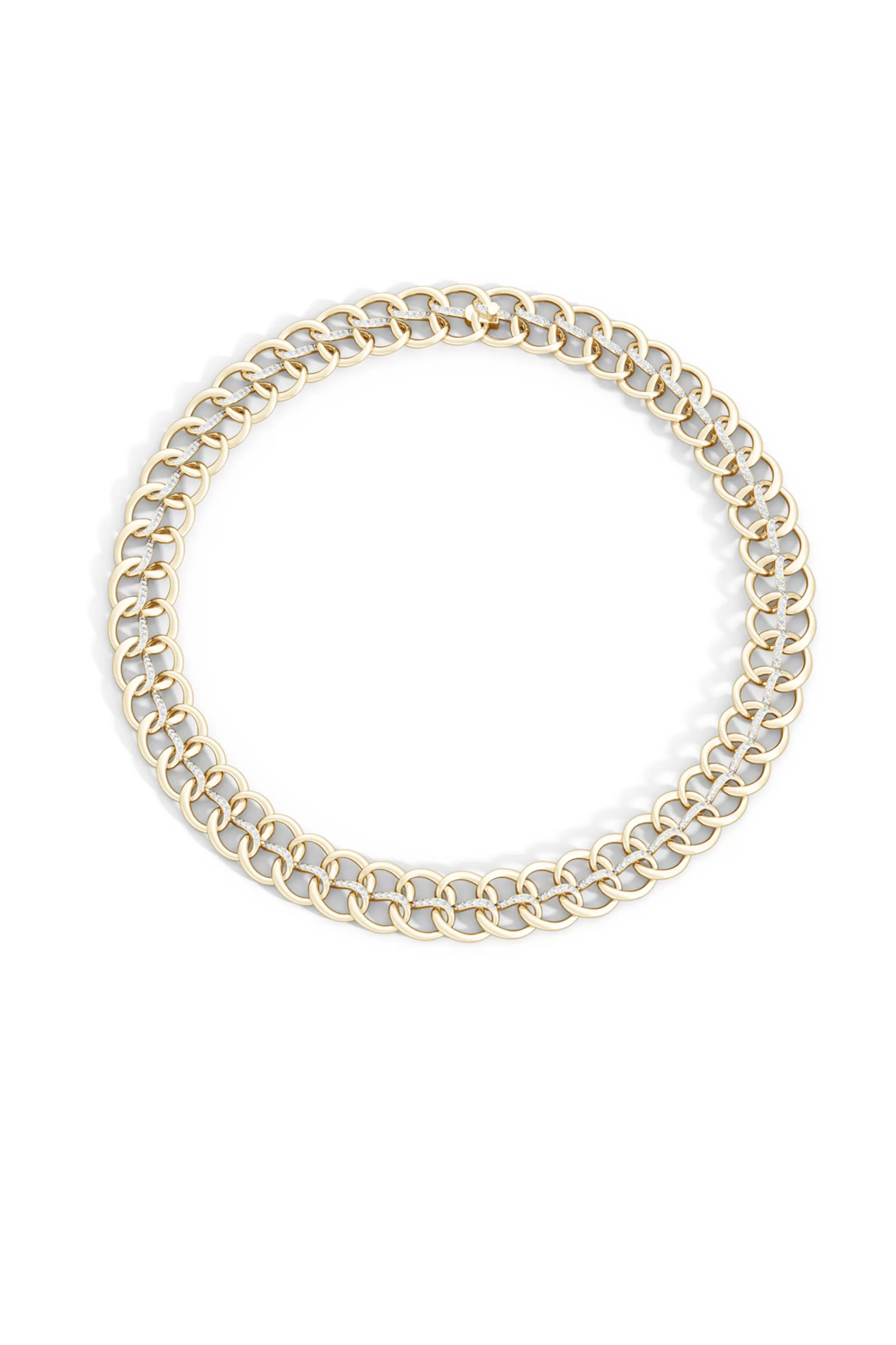 Natori Necklaces | Shangri-La<Shangri-La Yin-Yang 14K Gold And Diamond Chain Link Necklace 14K Yellow Gold