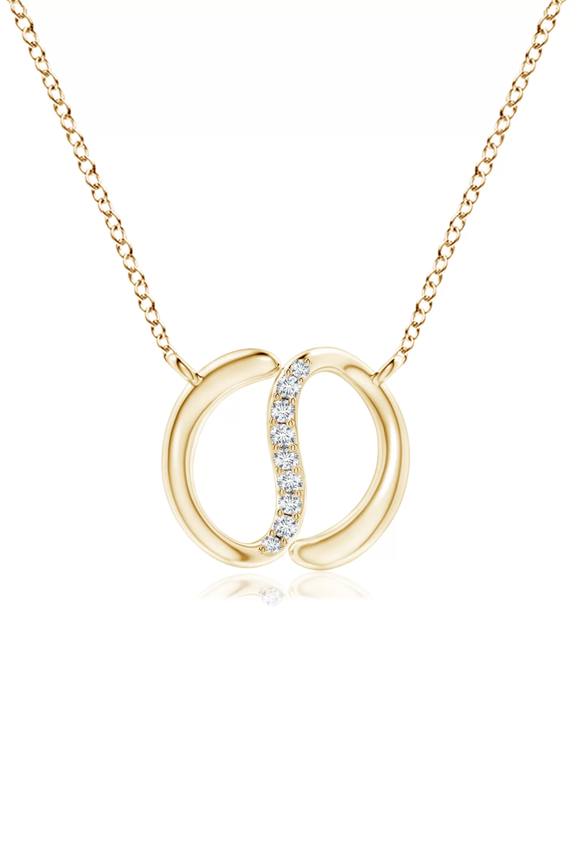 Natori Necklaces | Shangri-La<Shangri-La Yin-Yang 14K Gold And Diamond Chain Pendant Necklace 14K Yellow Gold