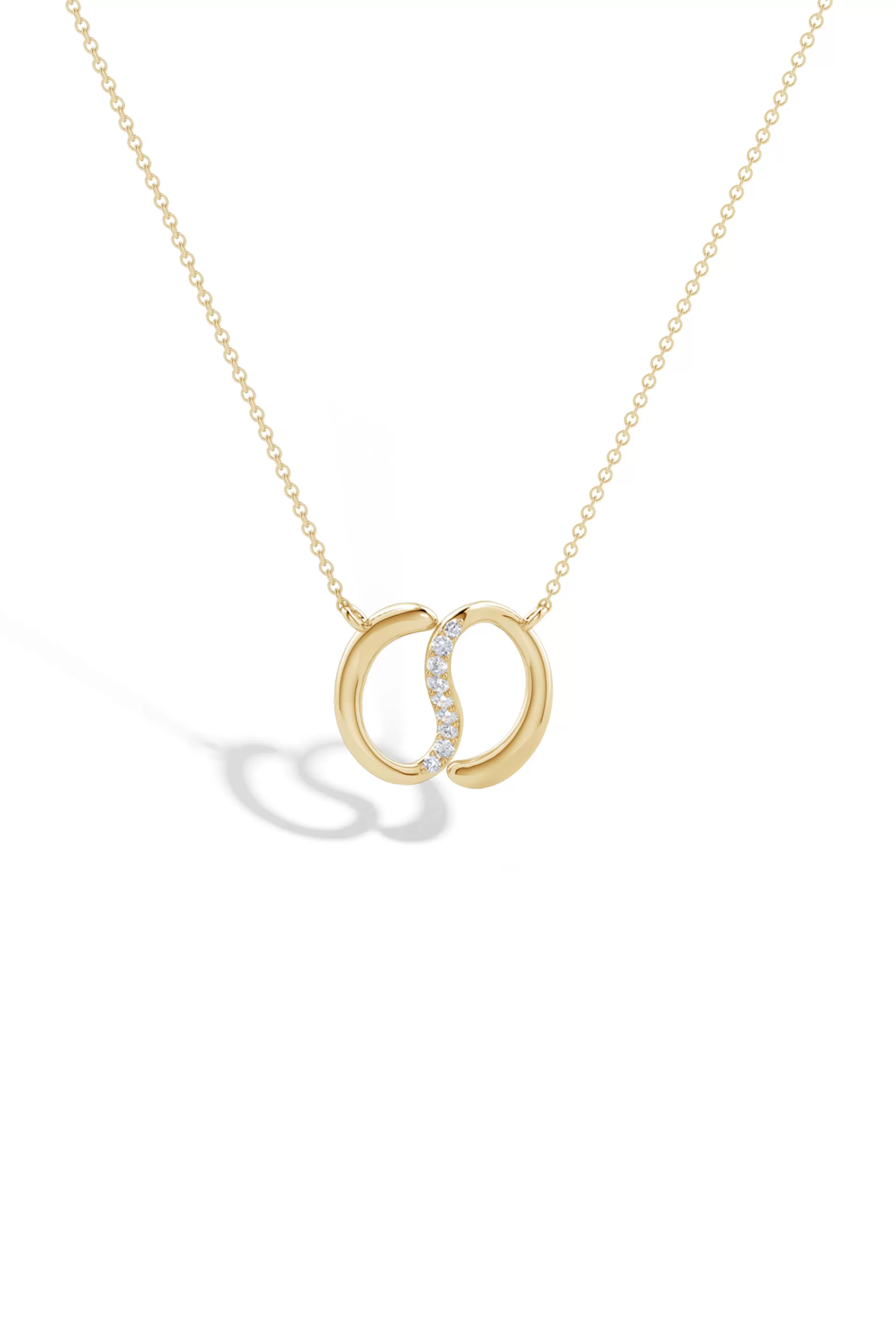 Natori Necklaces | Shangri-La<Shangri-La Yin-Yang 14K Gold And Diamond Chain Pendant Necklace 14K Yellow Gold