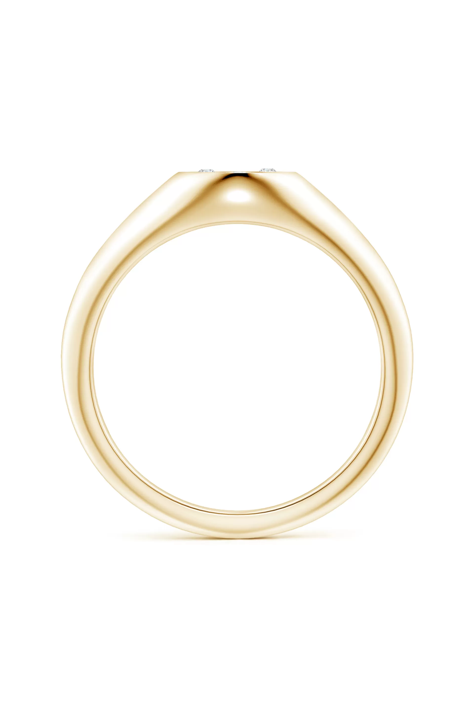 Natori Rings | Shangri-La<Shangri-La Yin-Yang 14K Gold And Diamond Signet Ring 14K Yellow Gold