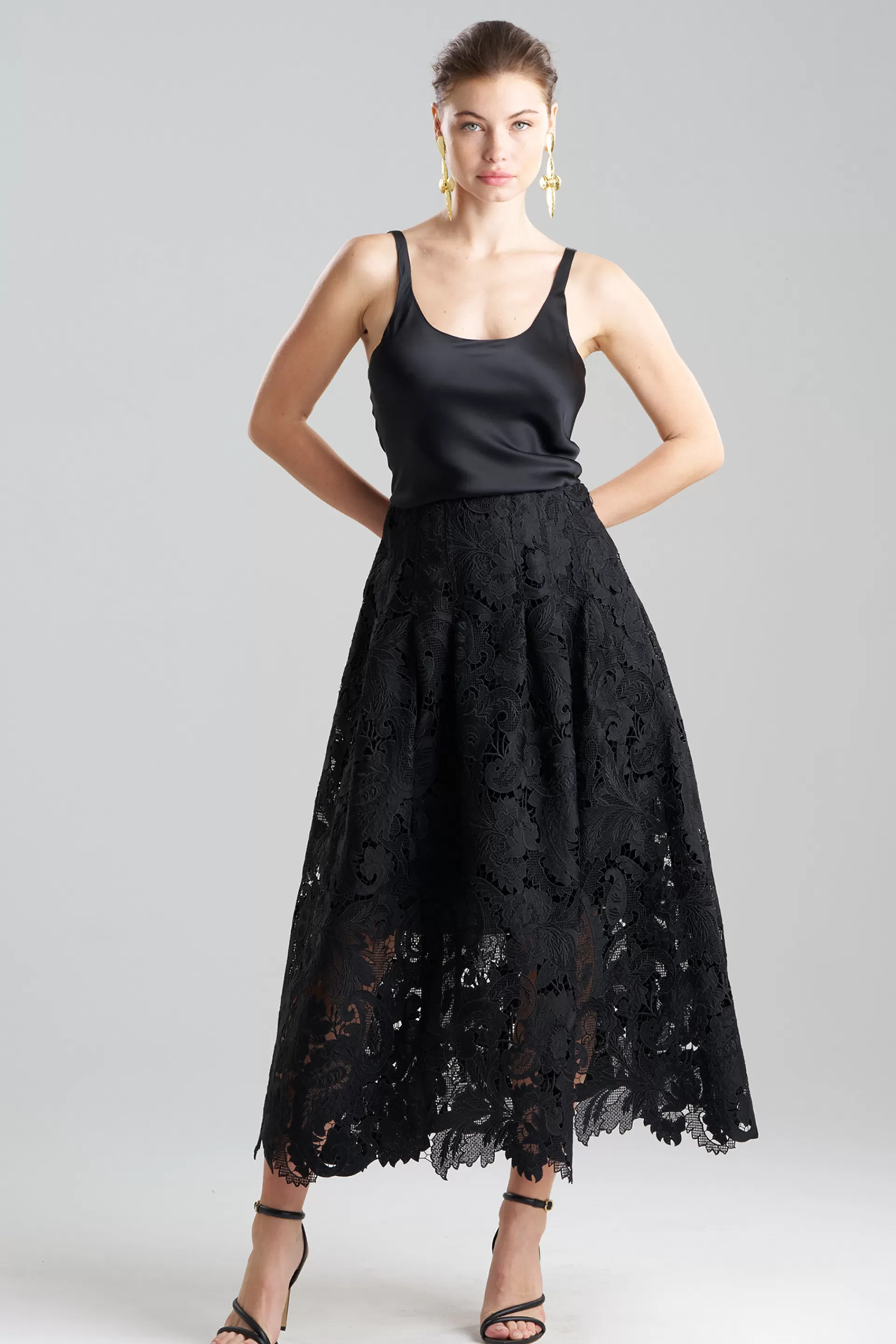 Natori Pants, Skirts & Shorts<Shinrin Lace Maxi Skirt Black