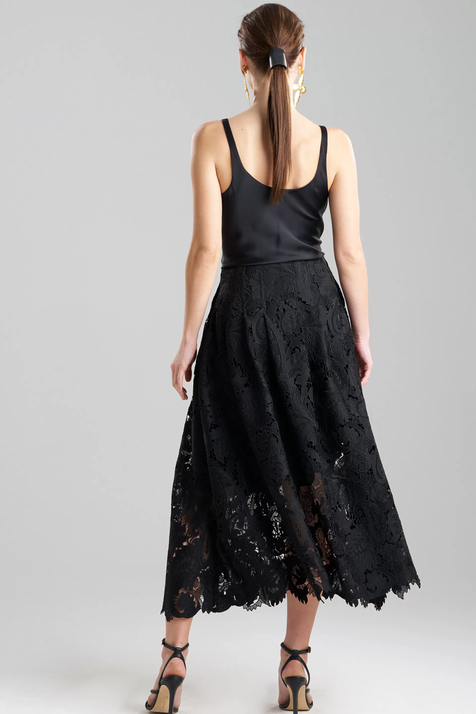 Natori Pants, Skirts & Shorts<Shinrin Lace Maxi Skirt Black