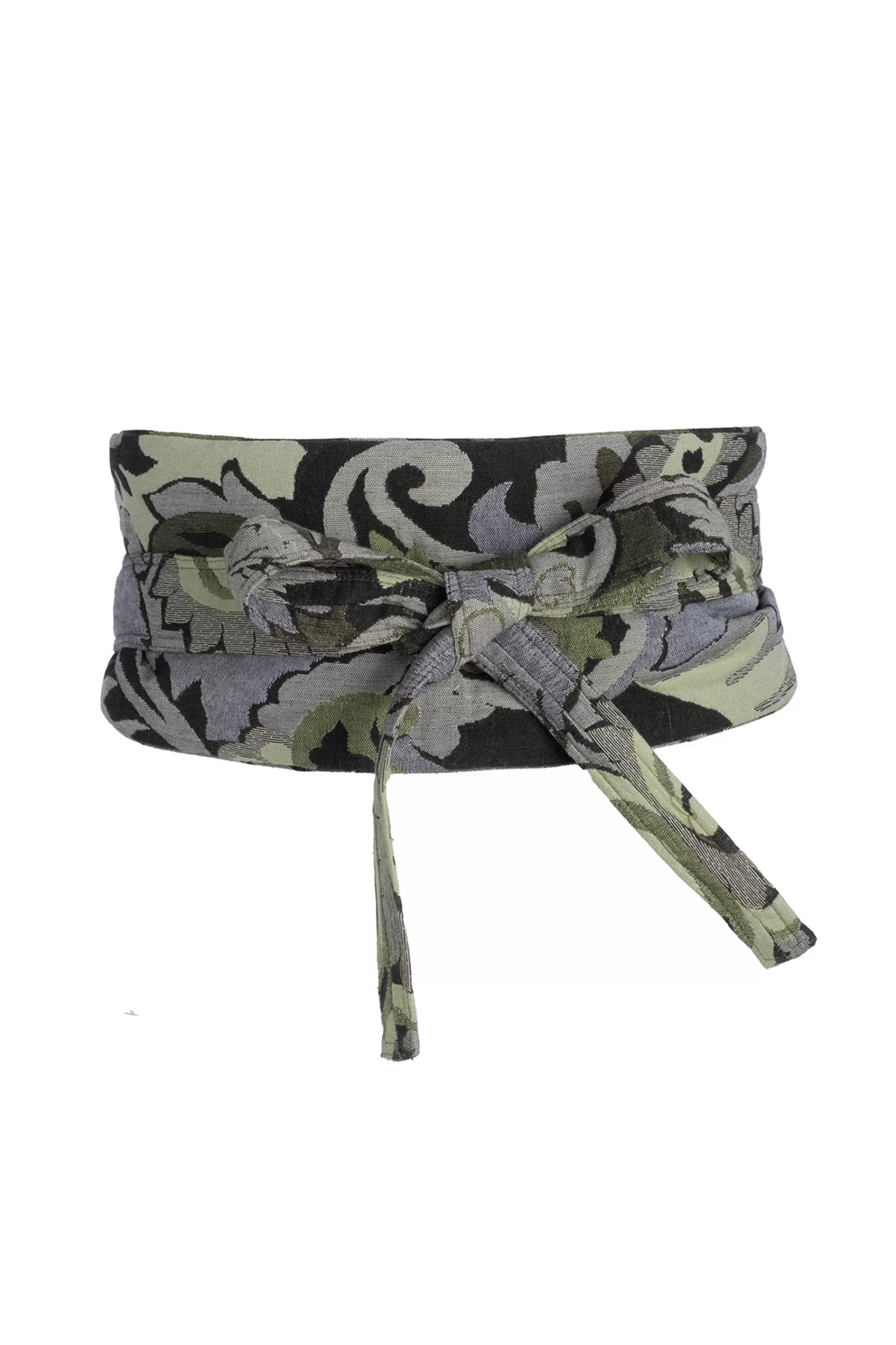 Natori Belts<Shinrin Paisley Jacquard Obi Belt Sage