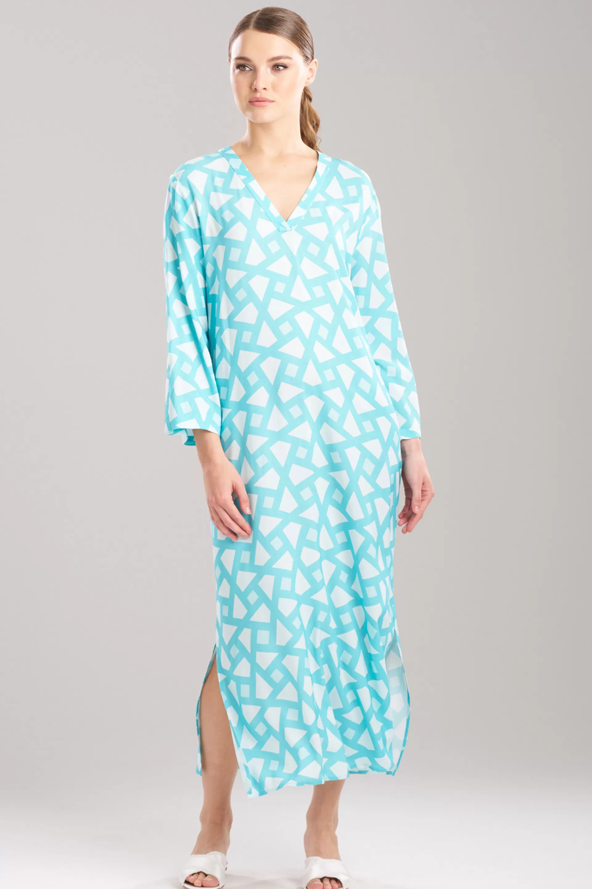 Natori Caftans | Plus Sizes<Soho Geo Challis Caftan